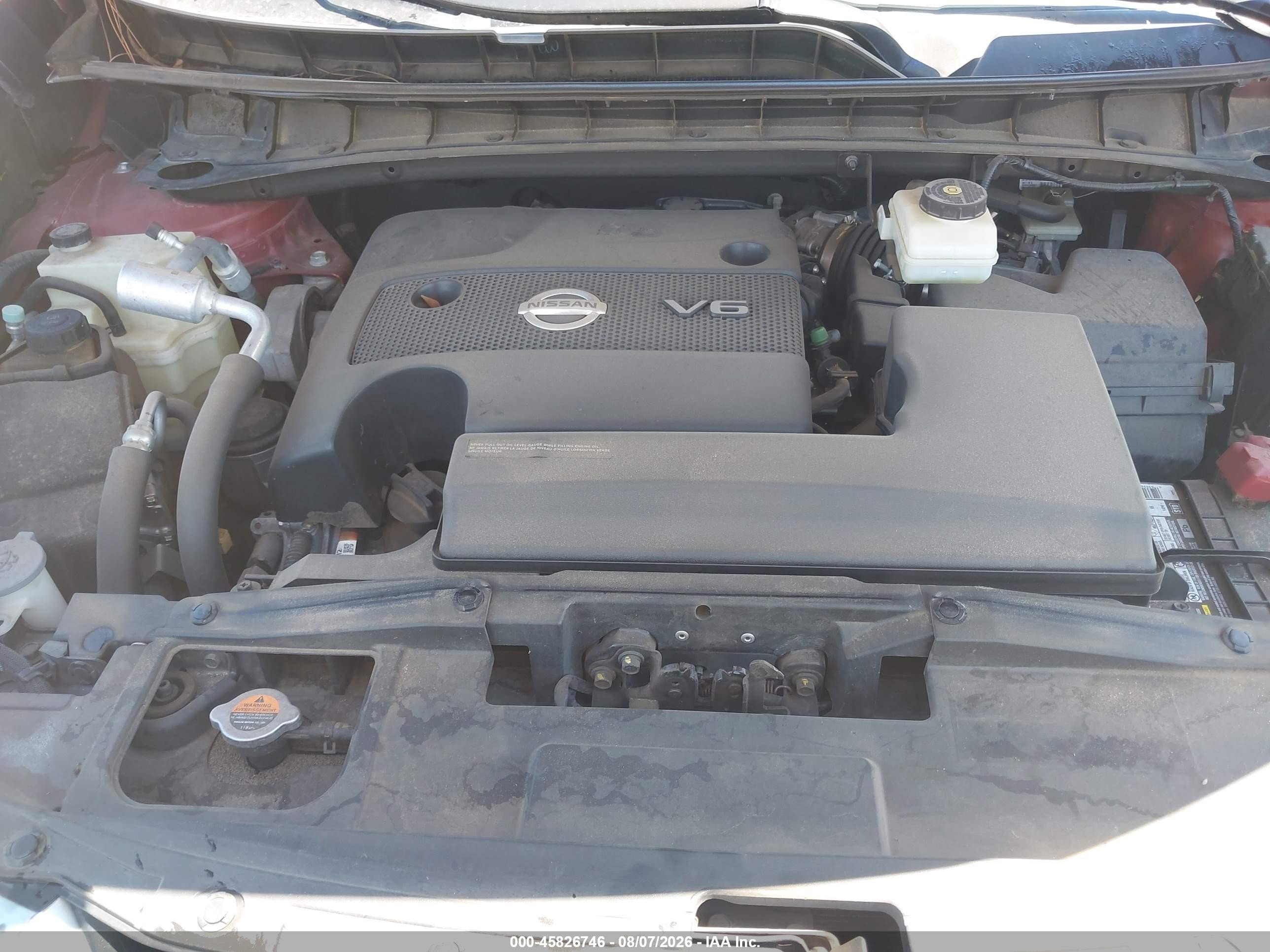 2015 Nissan Murano Sl Бордовый vin: 5N1AZ2MGXFN228916