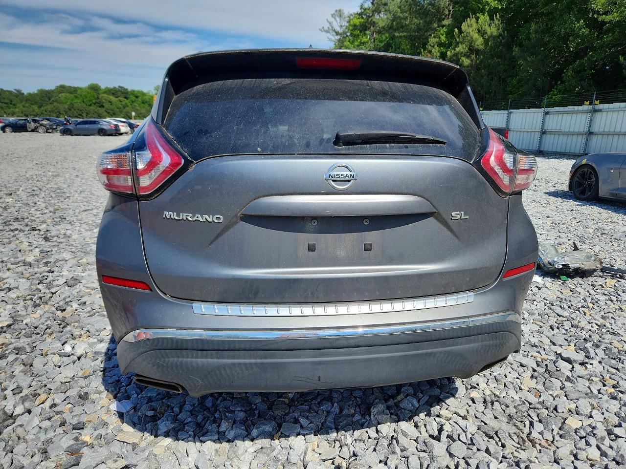 2015 Nissan Murano Sl Gray vin: 5N1AZ2MGXFN237485