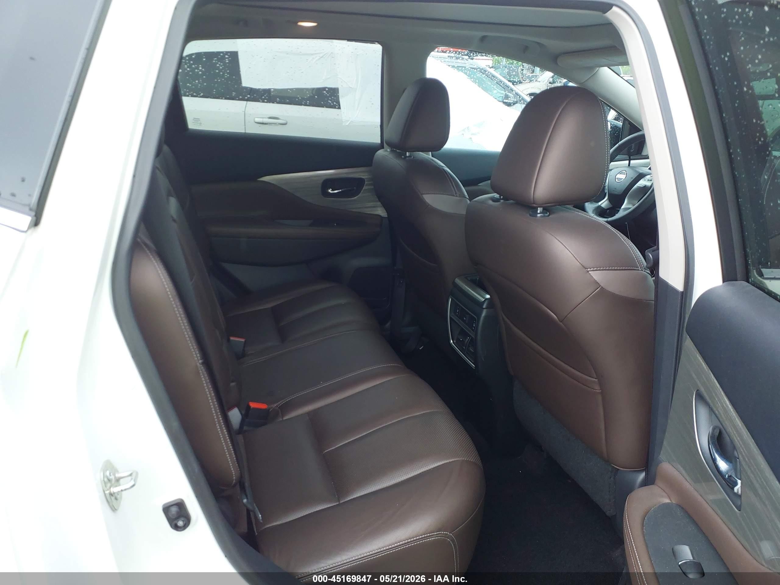 2015 Nissan Murano Platinum White vin: 5N1AZ2MGXFN250091