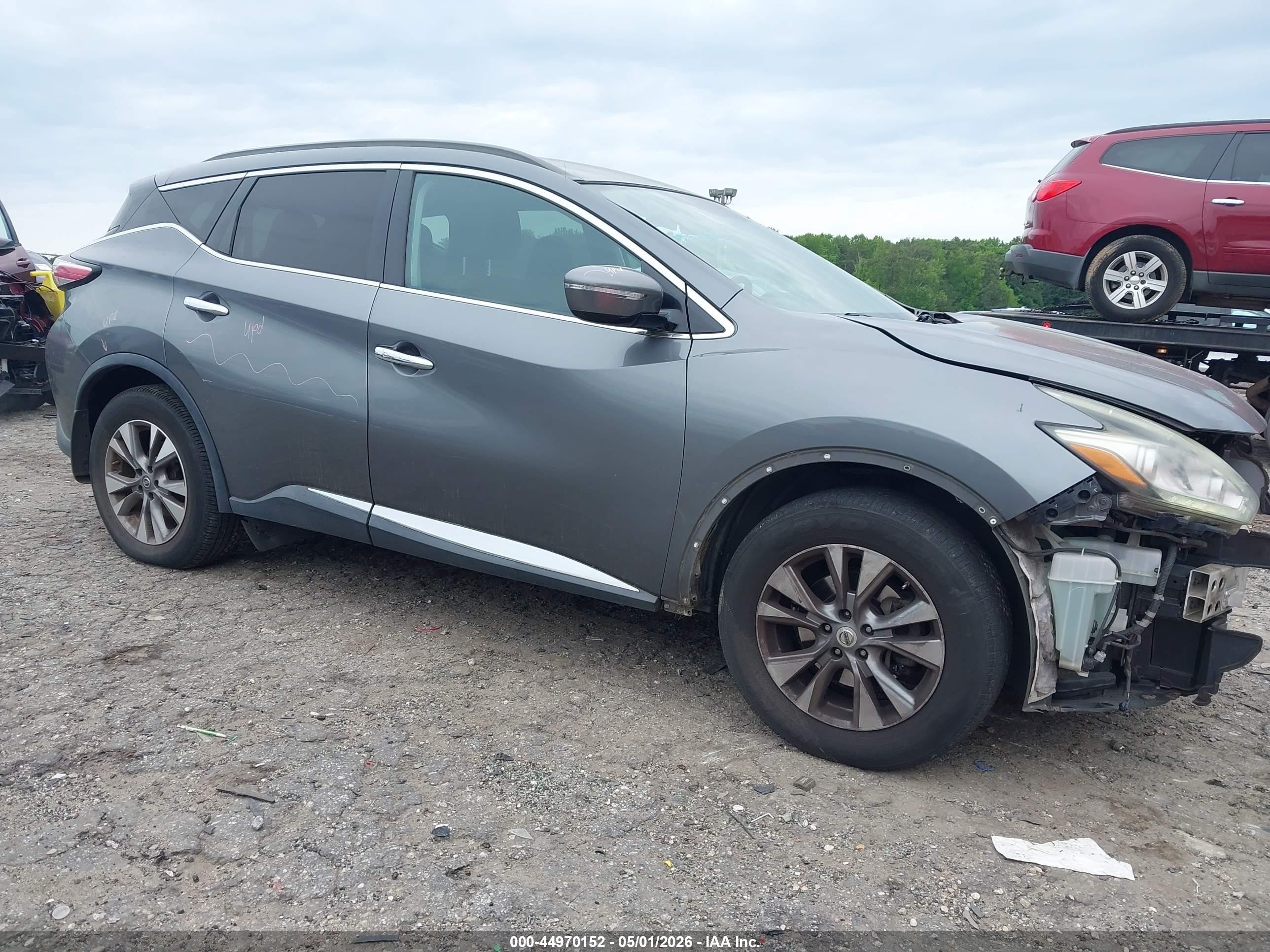 2015 Nissan Murano Sv Gray vin: 5N1AZ2MGXFN250852