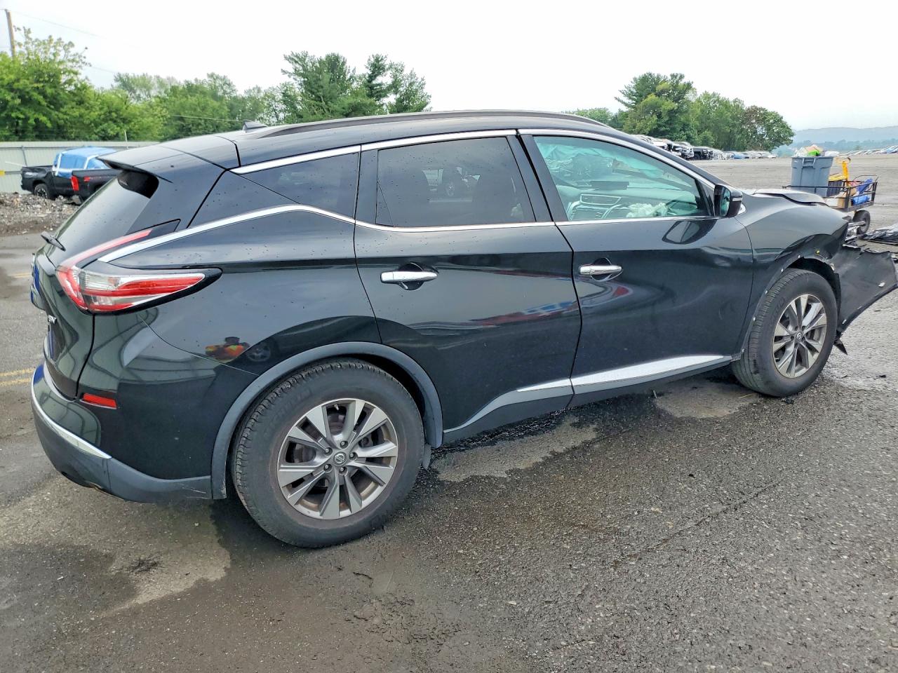 2015 Nissan Murano Sv Black vin: 5N1AZ2MGXFN268168