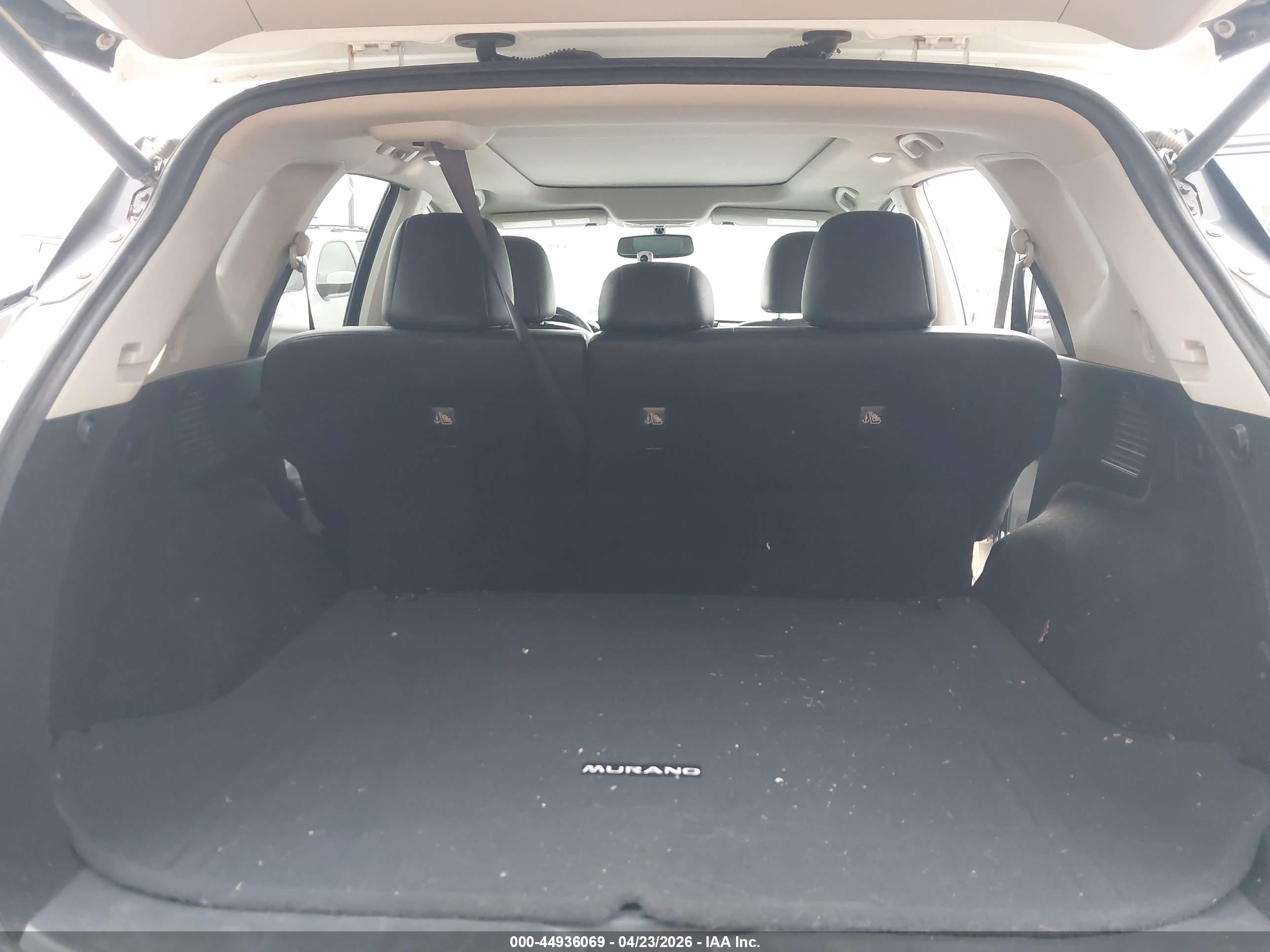 2015 Nissan Murano Sl White vin: 5N1AZ2MGXFN290459