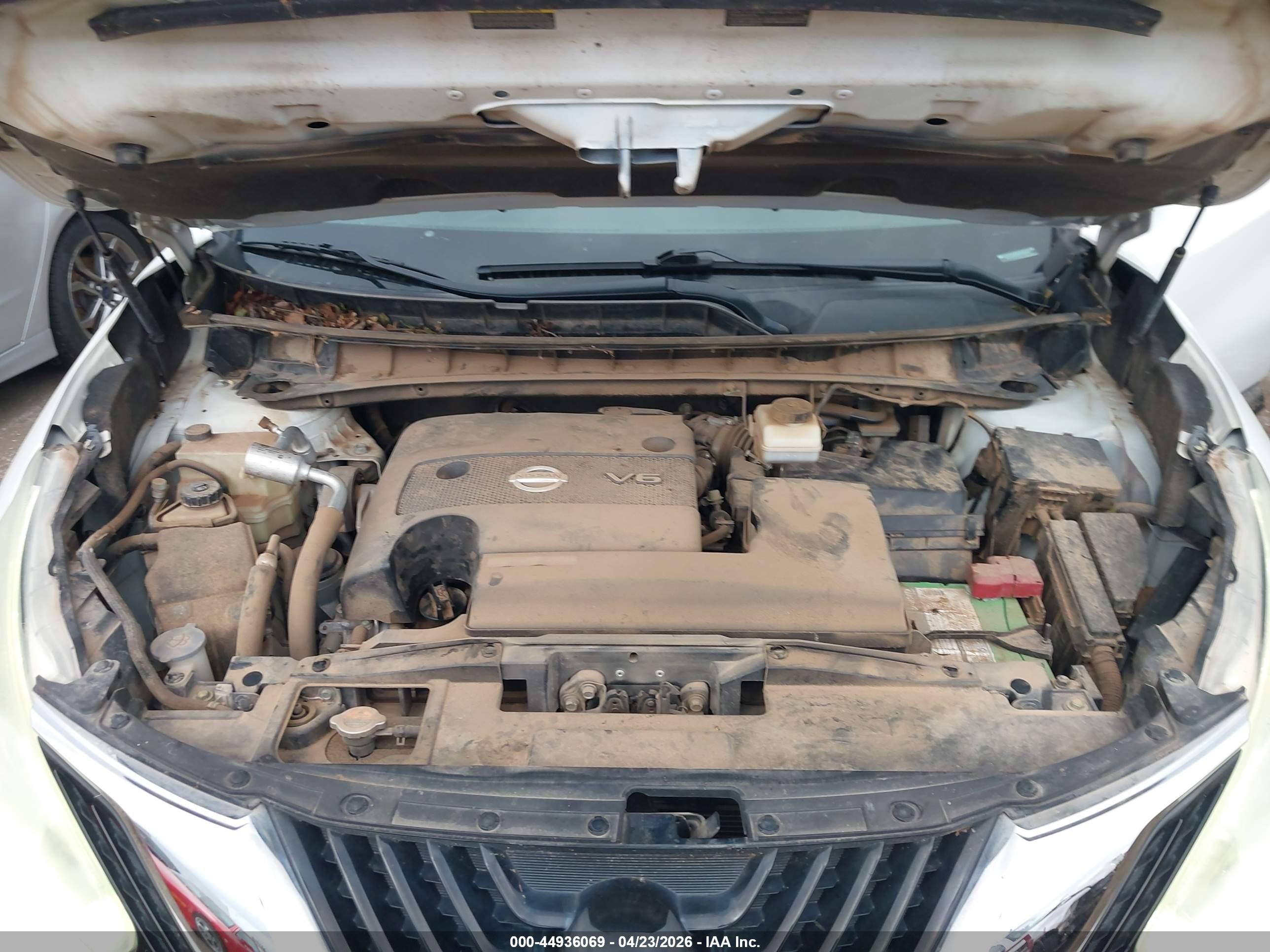 2015 Nissan Murano Sl White vin: 5N1AZ2MGXFN290459
