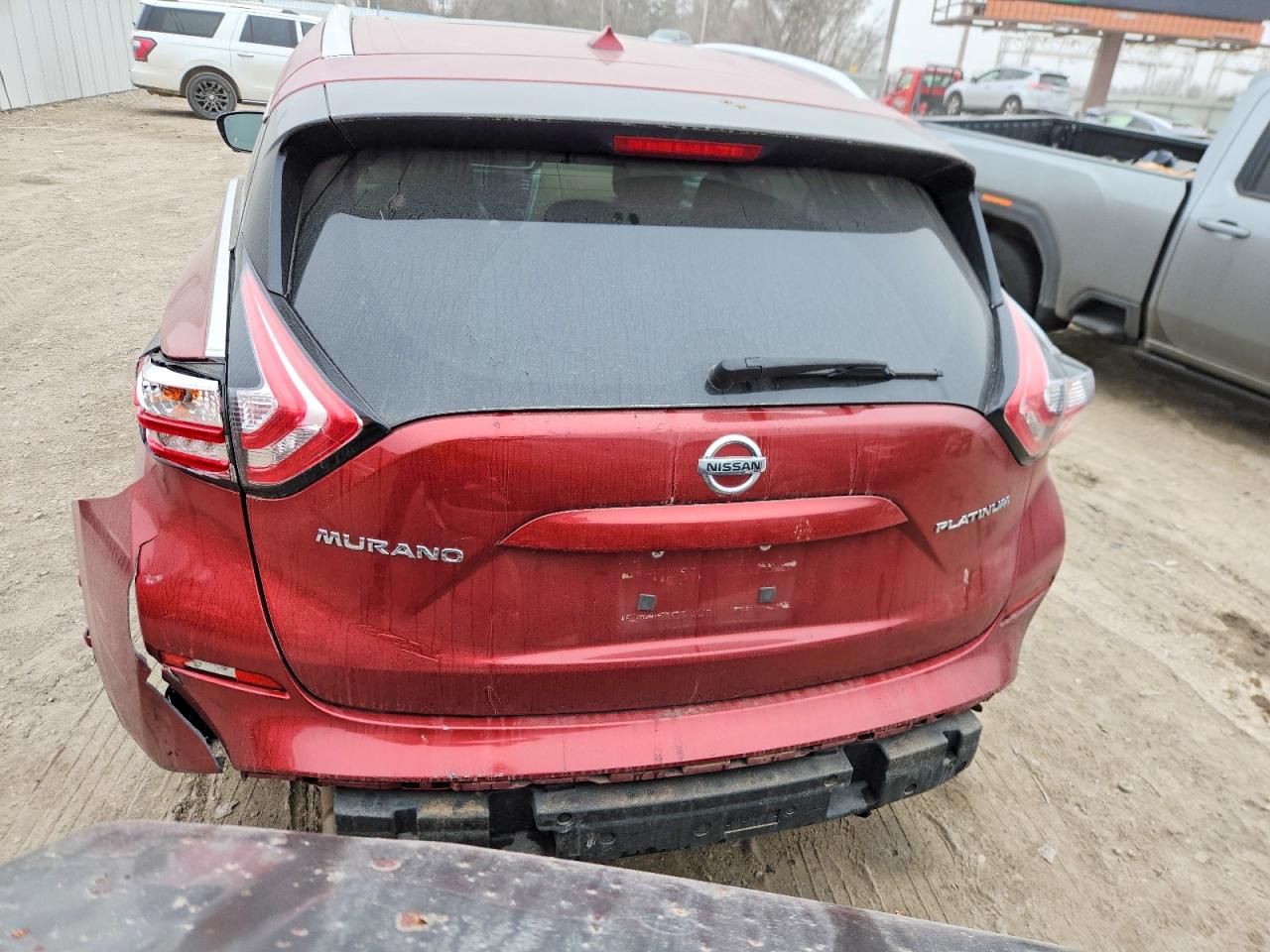 2015 Nissan Murano Platinum Red vin: 5N1AZ2MGXFN291241
