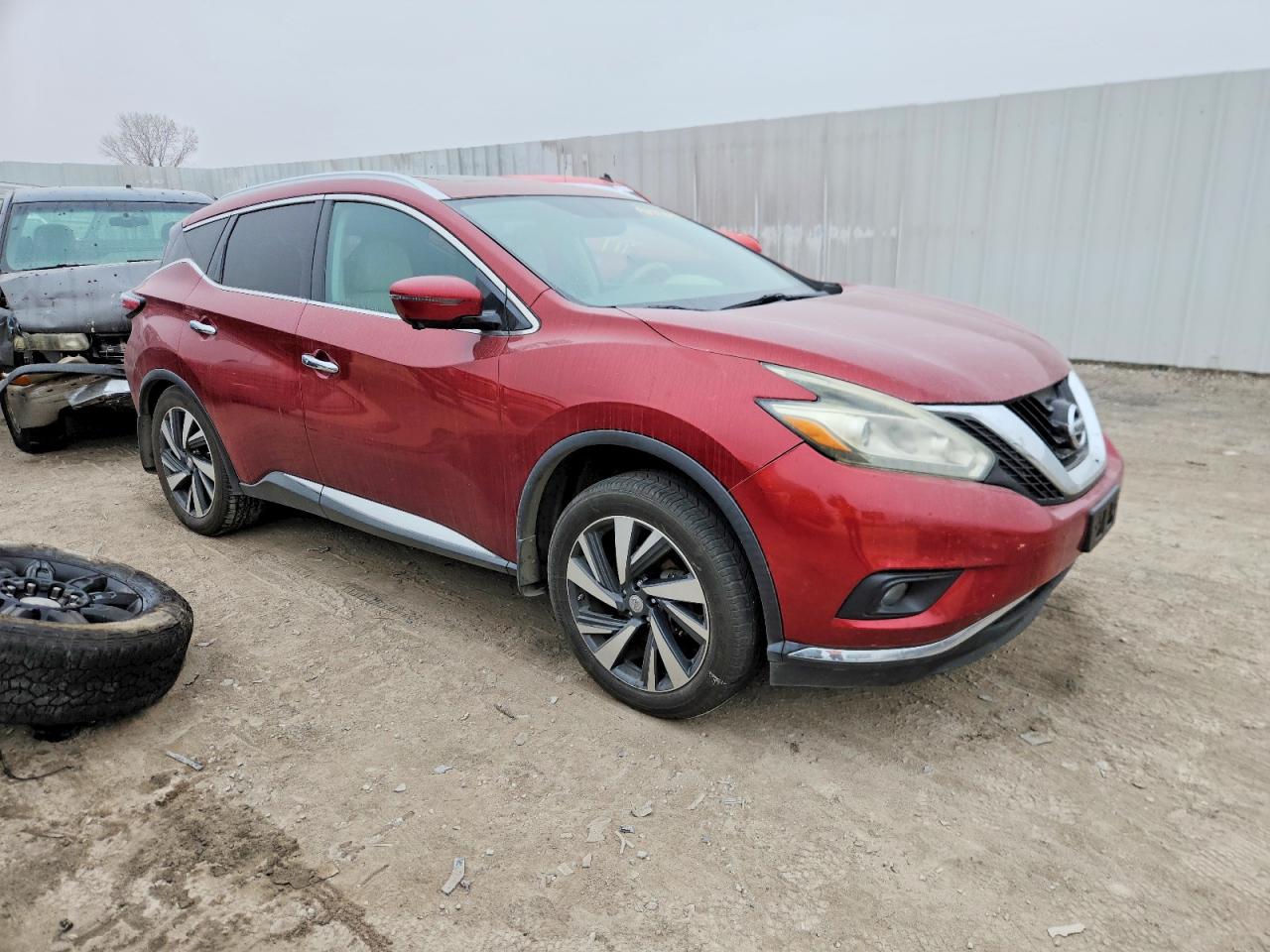 2015 Nissan Murano Platinum Red vin: 5N1AZ2MGXFN291241