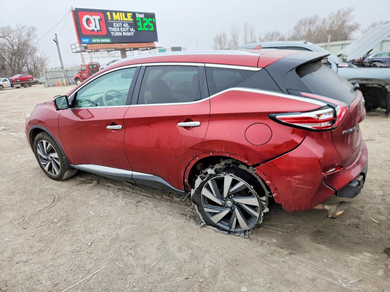 2015 Nissan Murano Platinum Red vin: 5N1AZ2MGXFN291241