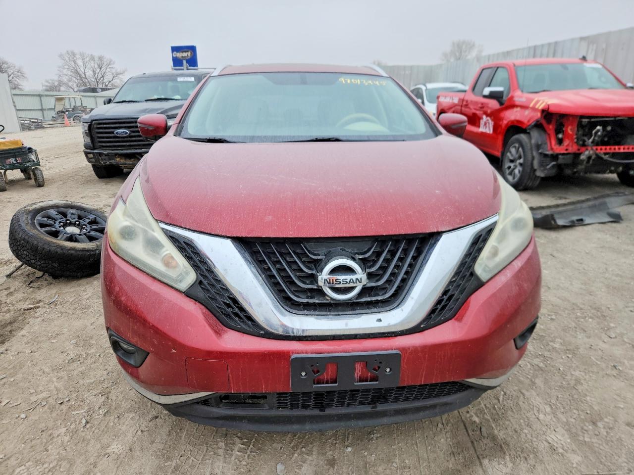 2015 Nissan Murano Platinum Red vin: 5N1AZ2MGXFN291241