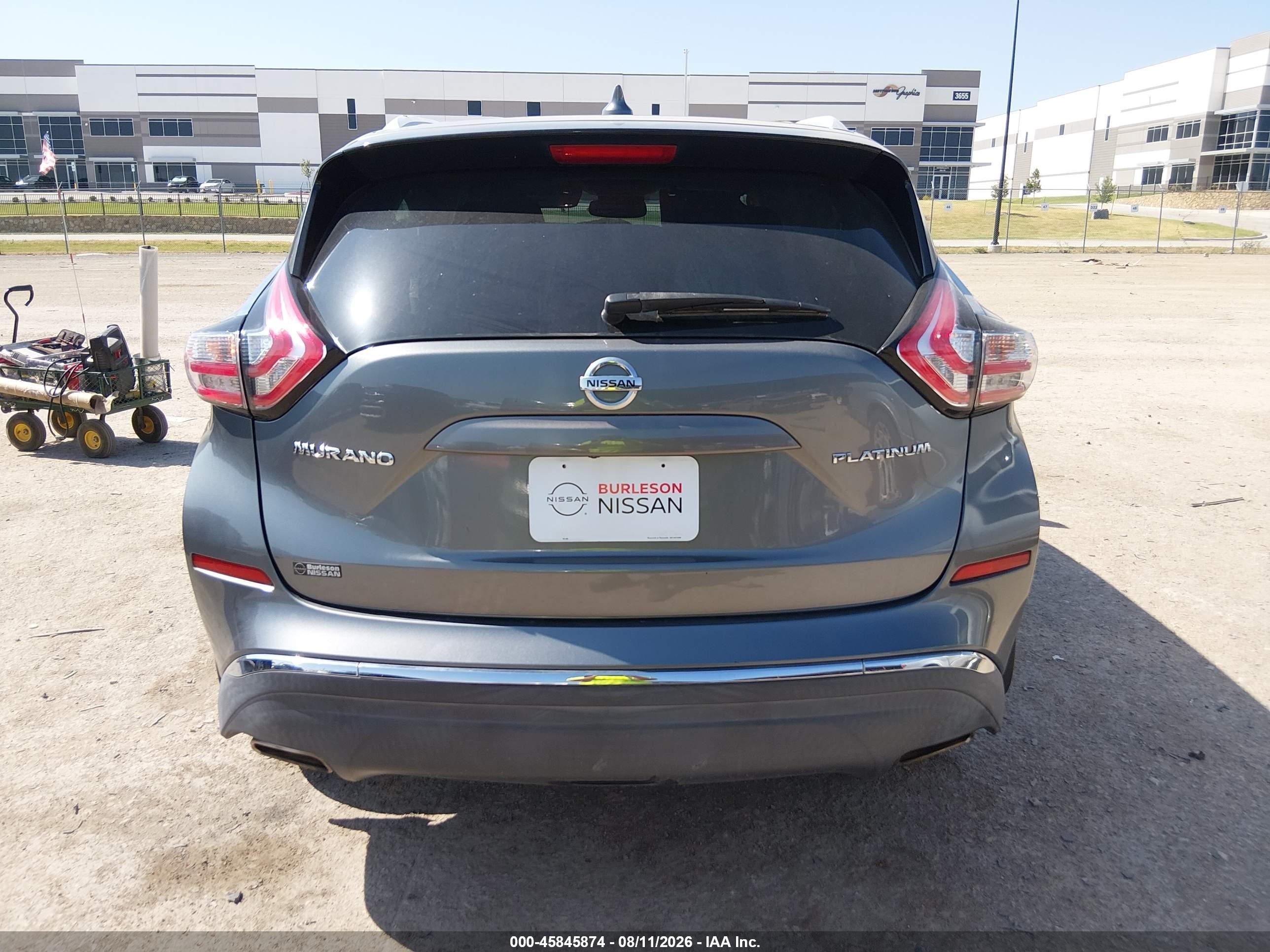 2018 Nissan Murano Platinum Gray vin: 5N1AZ2MGXJN143390