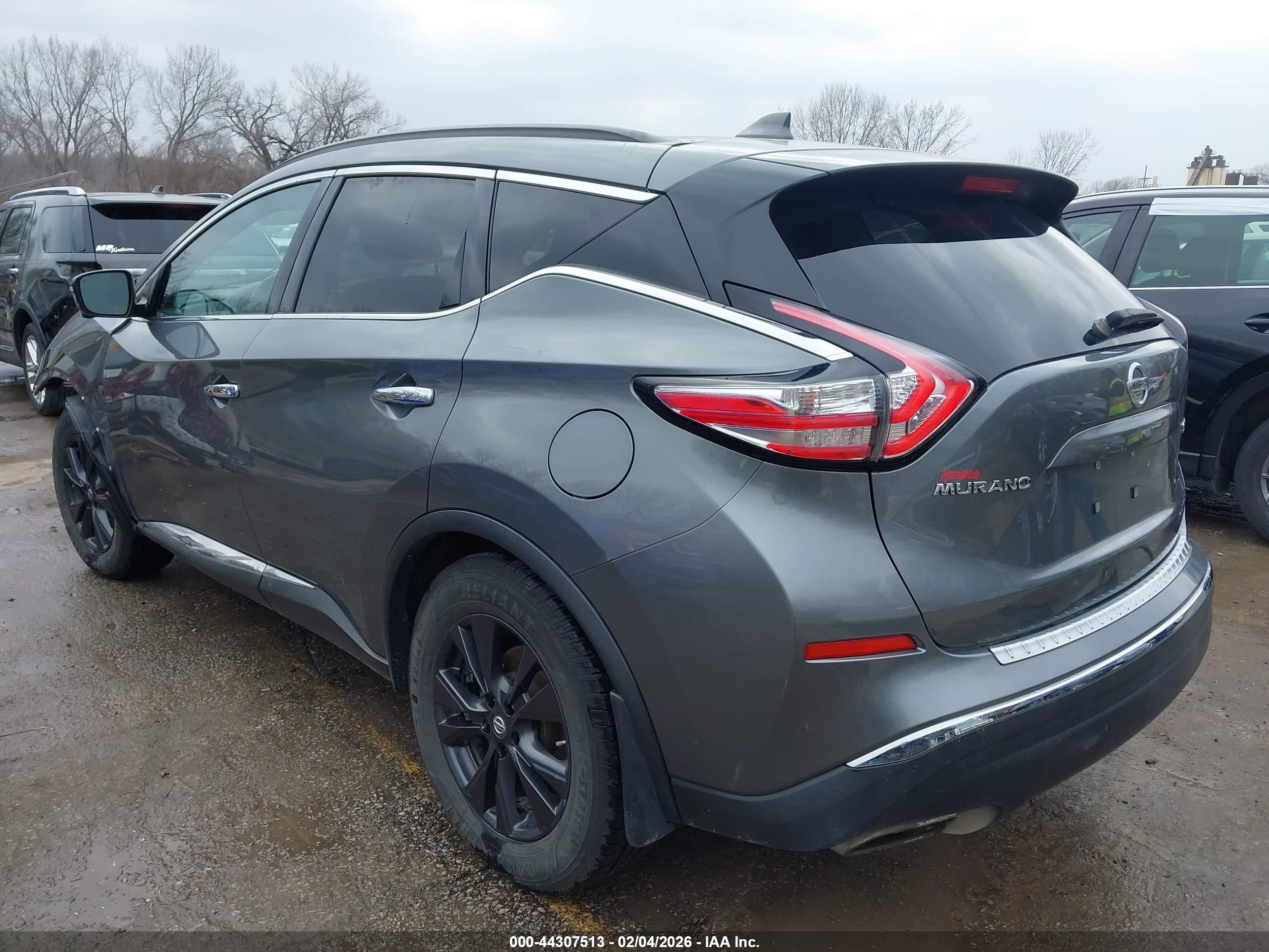 2018 Nissan Murano Sv Gray vin: 5N1AZ2MGXJN184179