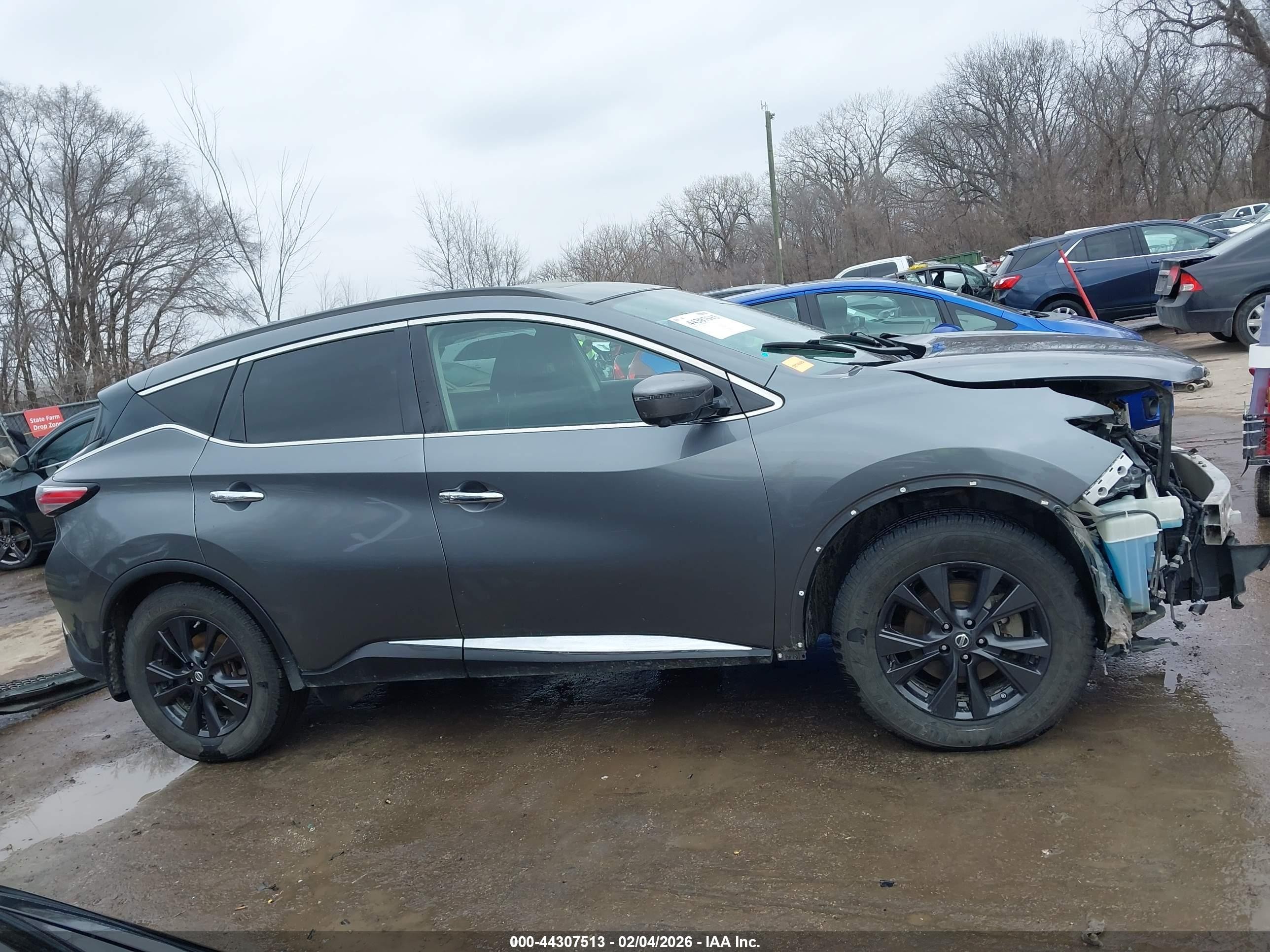 2018 Nissan Murano Sv Gray vin: 5N1AZ2MGXJN184179