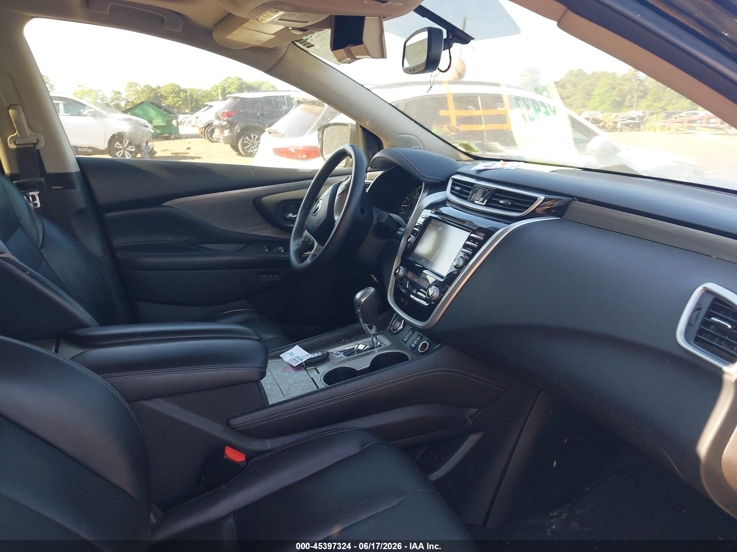 2015 Nissan Murano Sl Black vin: 5N1AZ2MH0FN207615