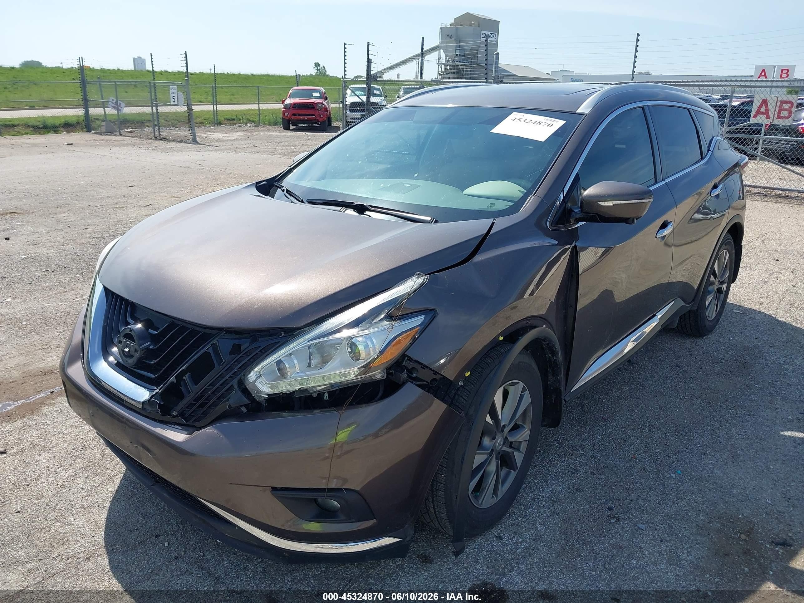 2015 Nissan Murano Sl Коричневый vin: 5N1AZ2MH0FN218307
