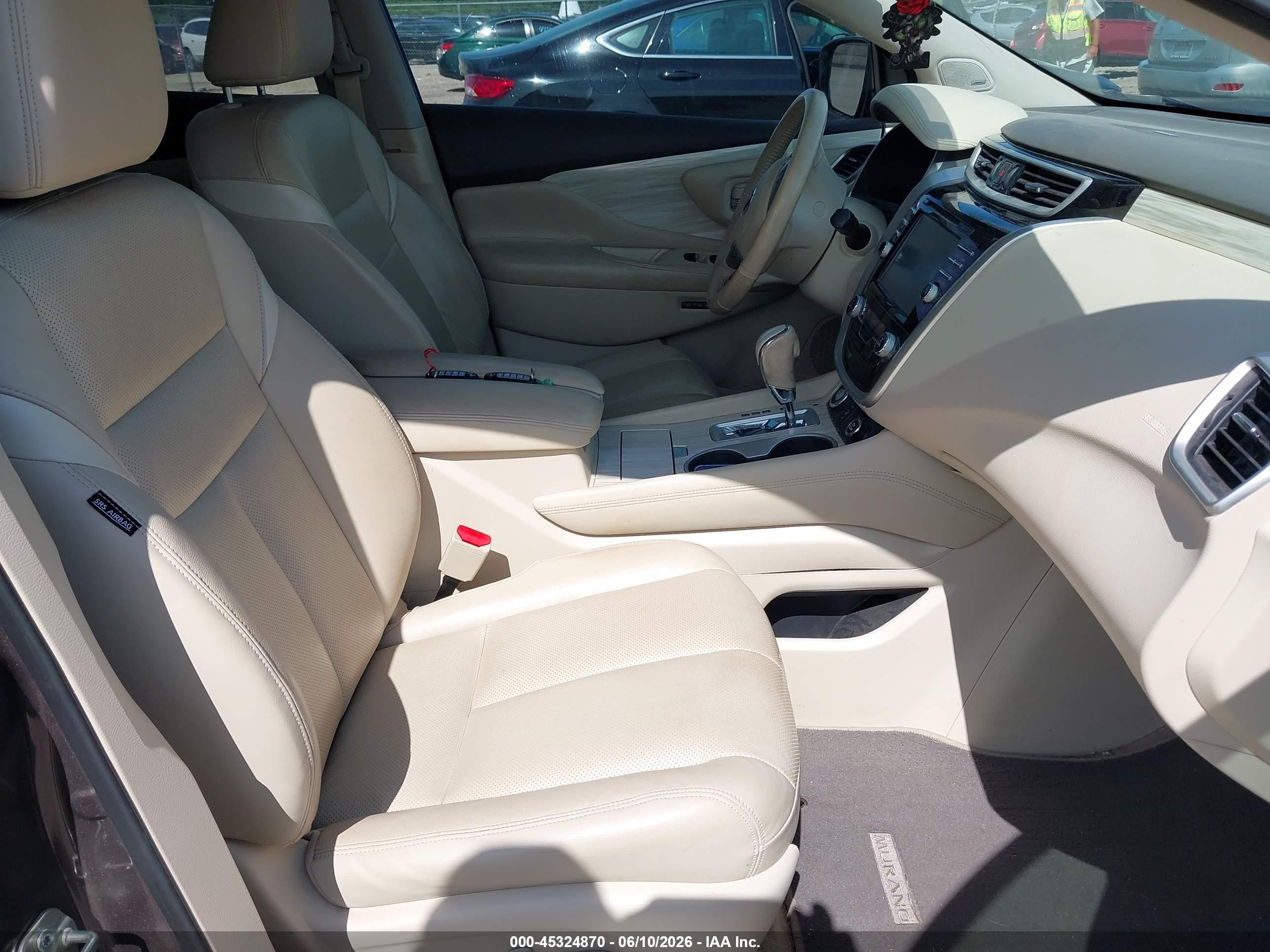 2015 Nissan Murano Sl Коричневый vin: 5N1AZ2MH0FN218307