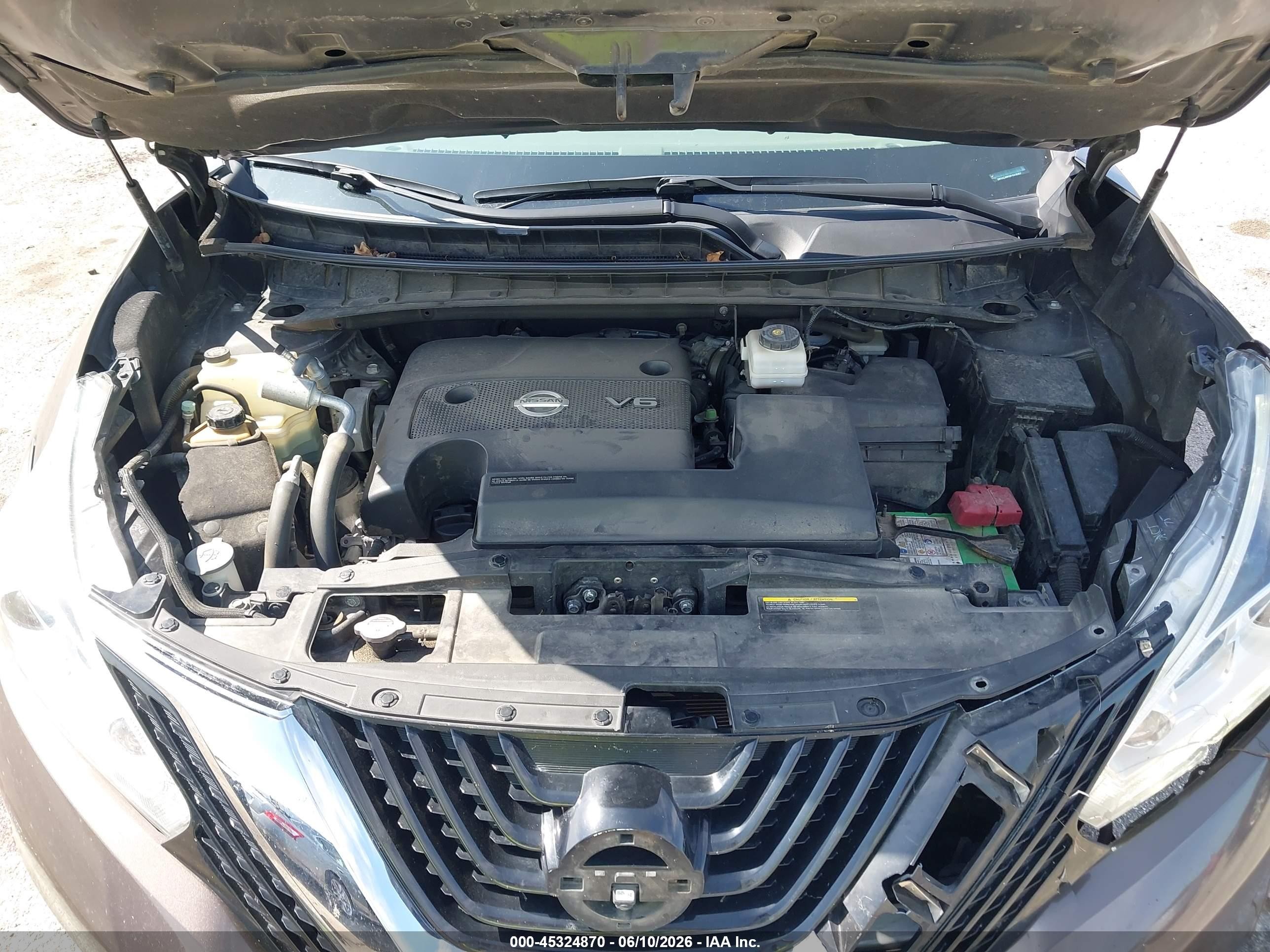 2015 Nissan Murano Sl Коричневый vin: 5N1AZ2MH0FN218307
