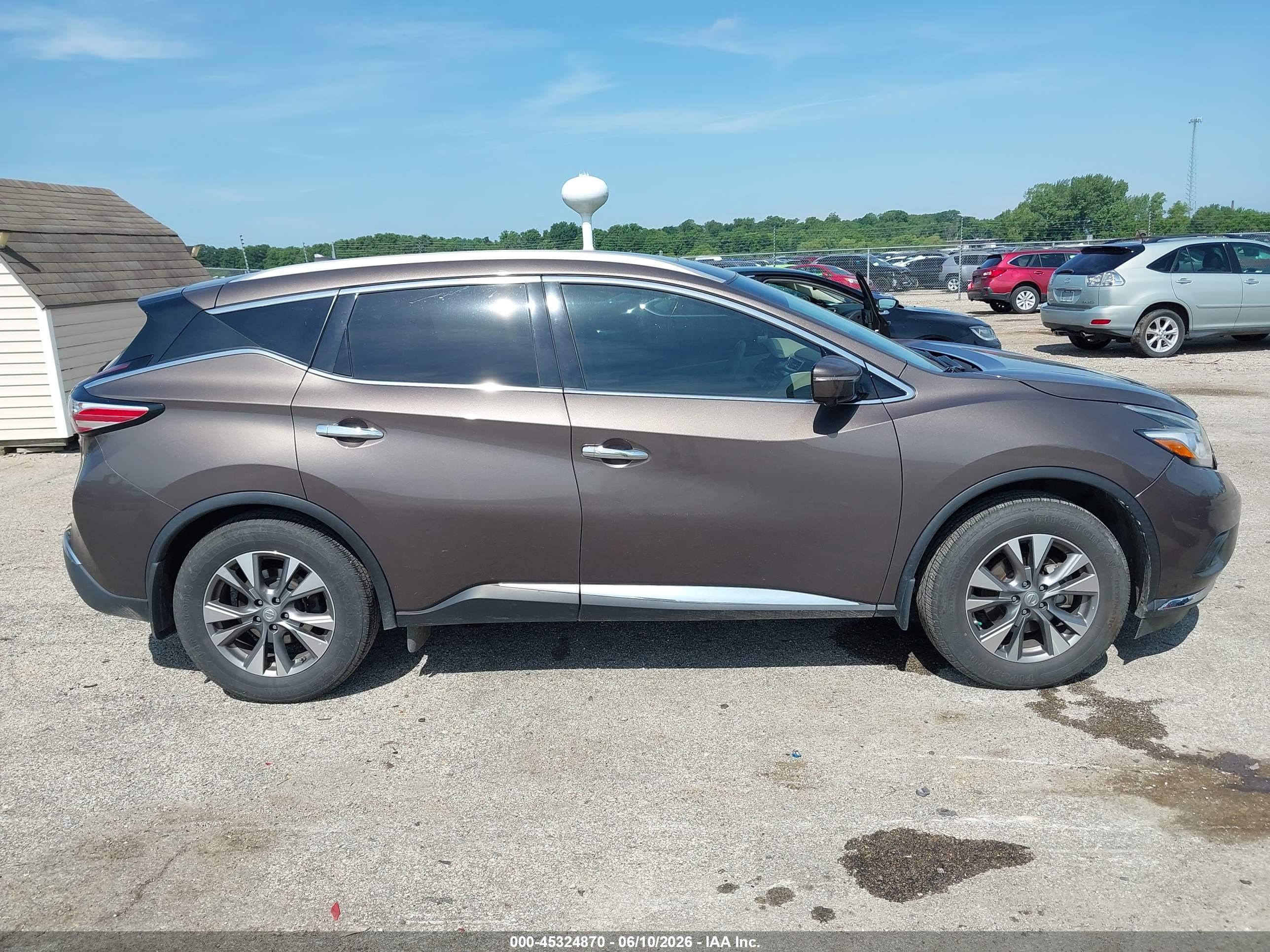 2015 Nissan Murano Sl Коричневый vin: 5N1AZ2MH0FN218307