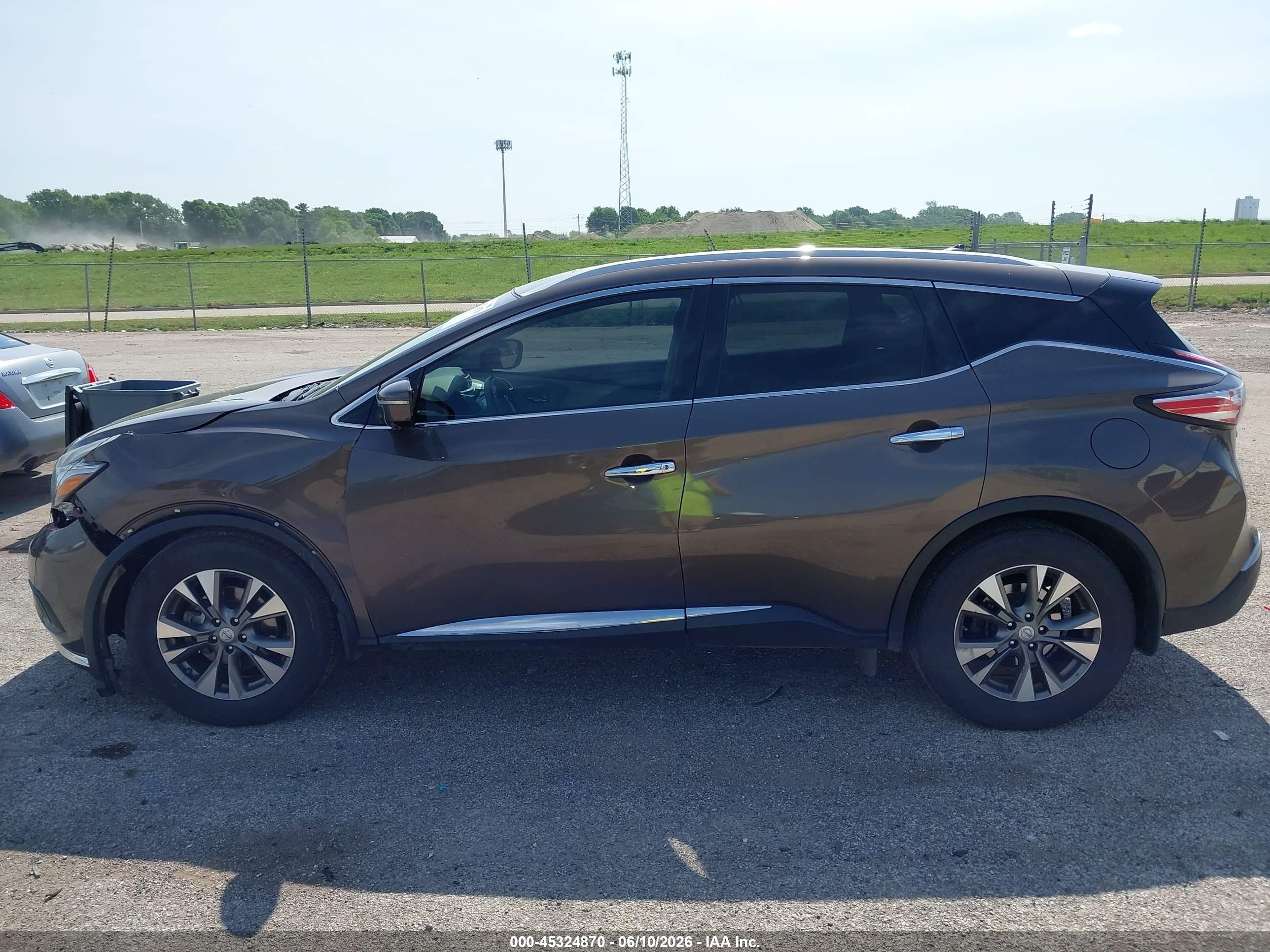 2015 Nissan Murano Sl Коричневый vin: 5N1AZ2MH0FN218307