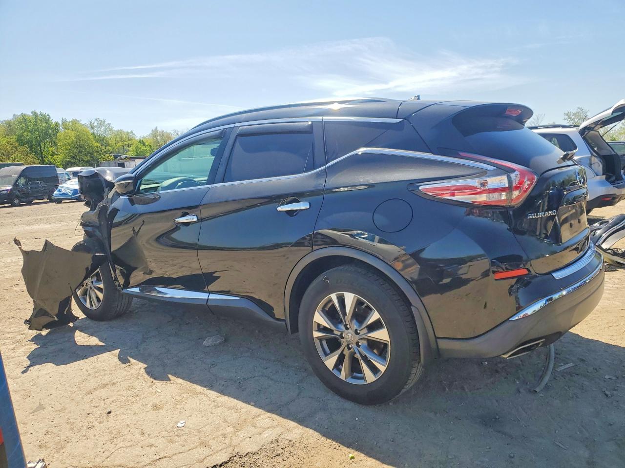 2015 Nissan Murano S Черный vin: 5N1AZ2MH0FN221059