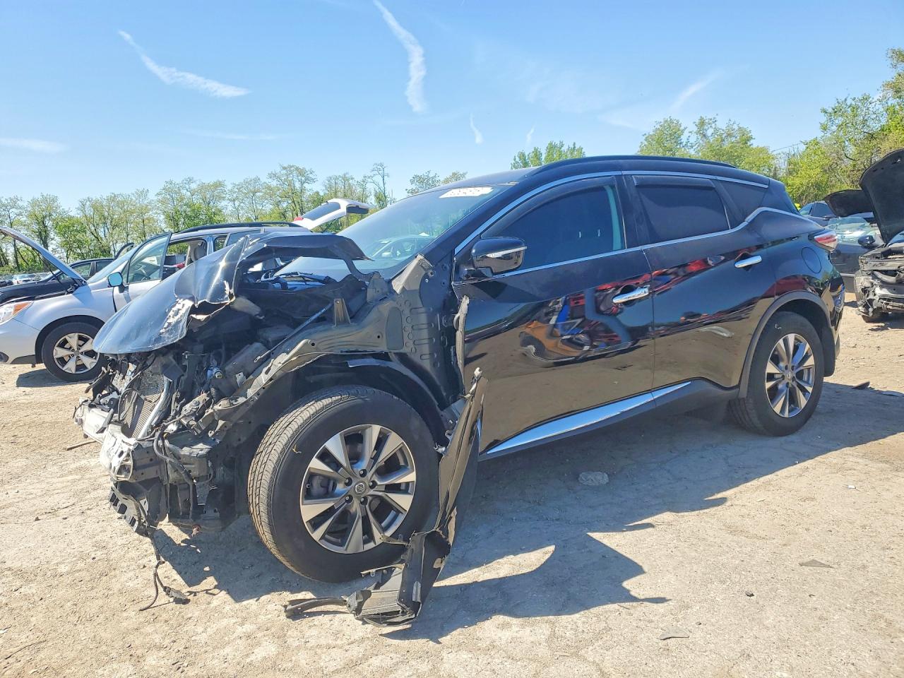 2015 Nissan Murano S Black vin: 5N1AZ2MH0FN221059