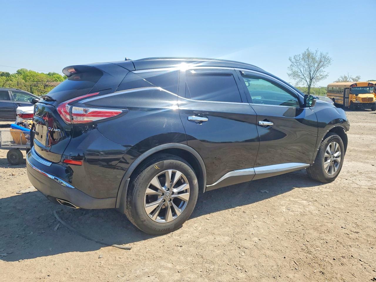 2015 Nissan Murano S Черный vin: 5N1AZ2MH0FN221059