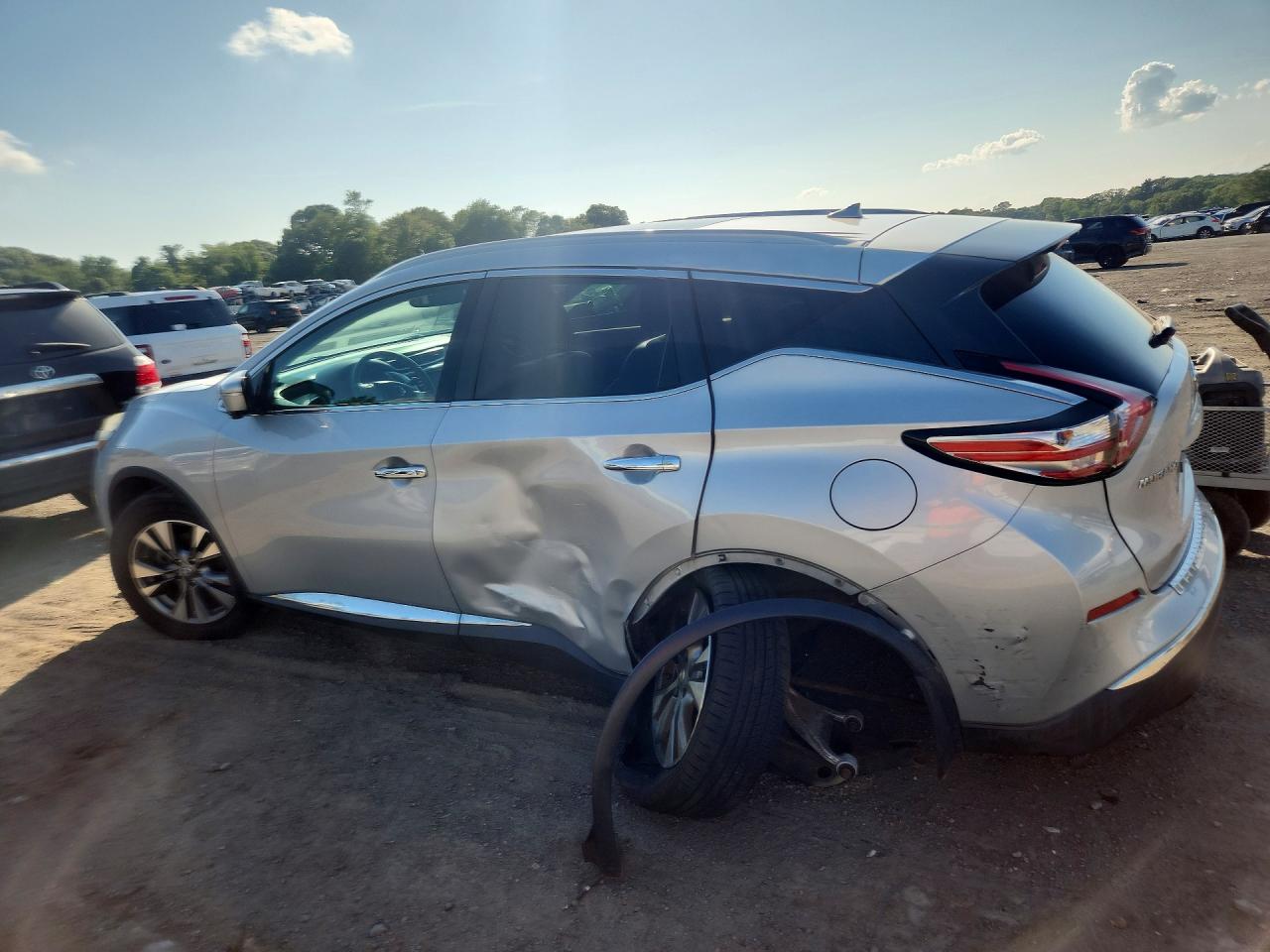 2015 Nissan Murano Sl Silver vin: 5N1AZ2MH0FN243160