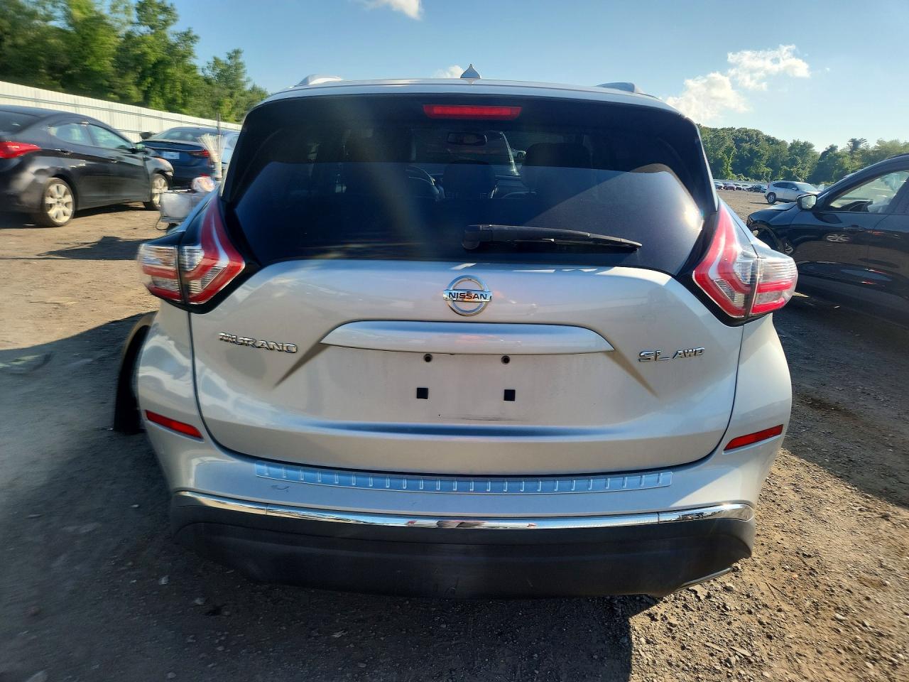 2015 Nissan Murano Sl Silver vin: 5N1AZ2MH0FN243160