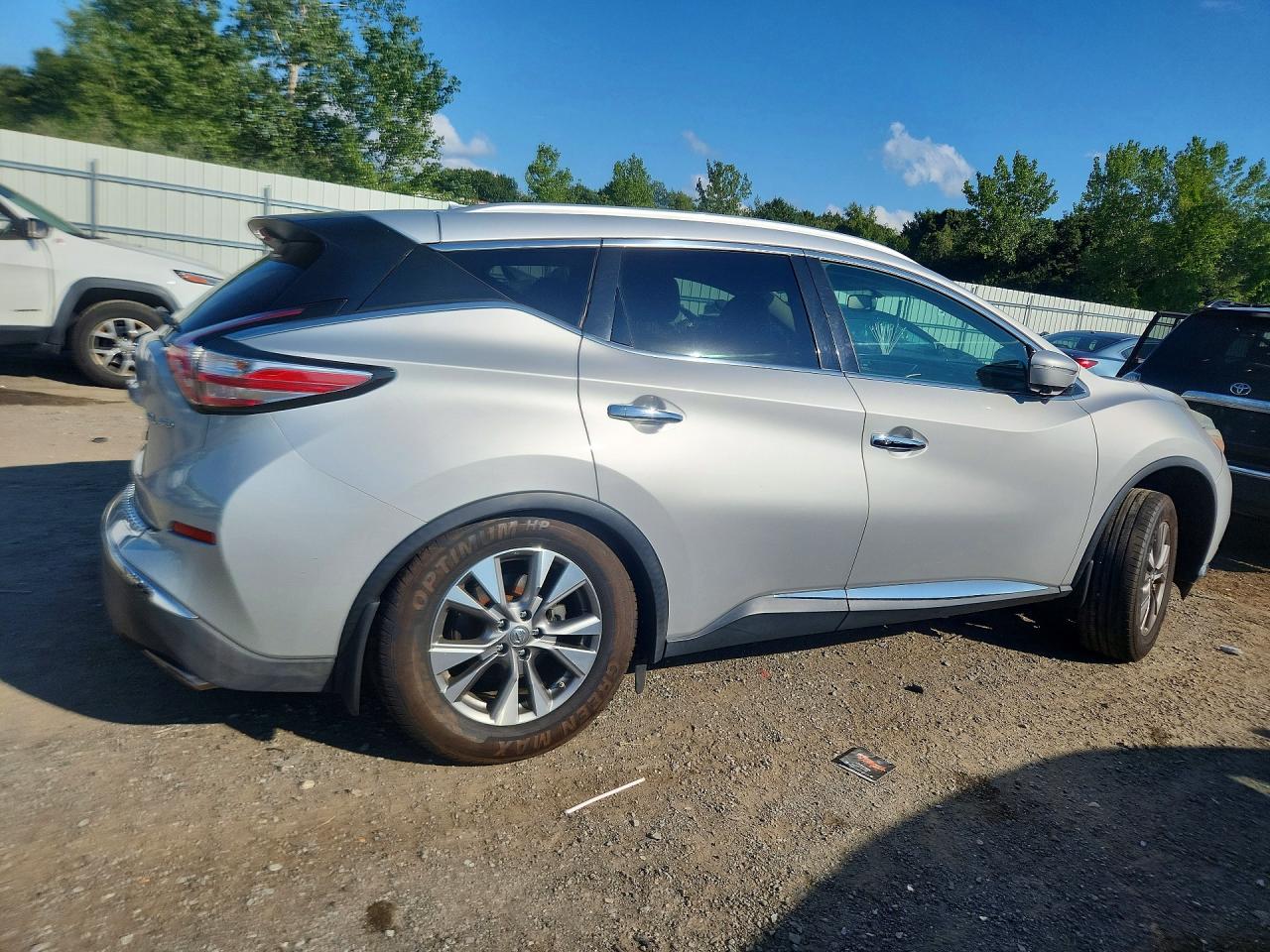 2015 Nissan Murano Sl Silver vin: 5N1AZ2MH0FN243160