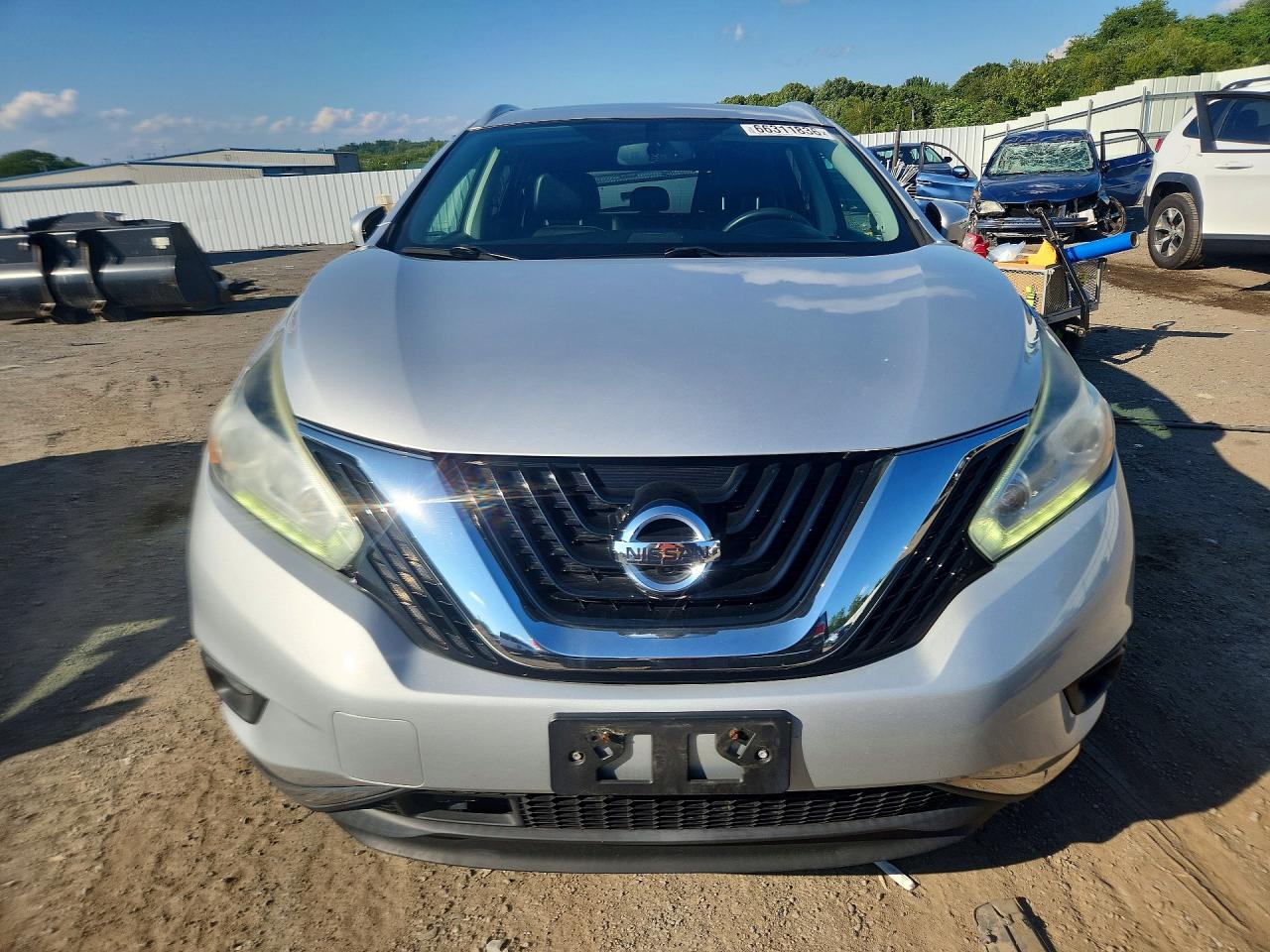 2015 Nissan Murano Sl Silver vin: 5N1AZ2MH0FN243160