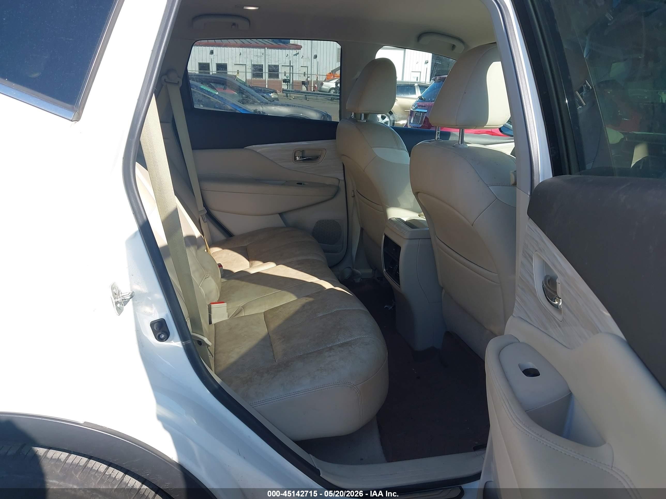 2015 Nissan Murano Sl White vin: 5N1AZ2MH0FN250710