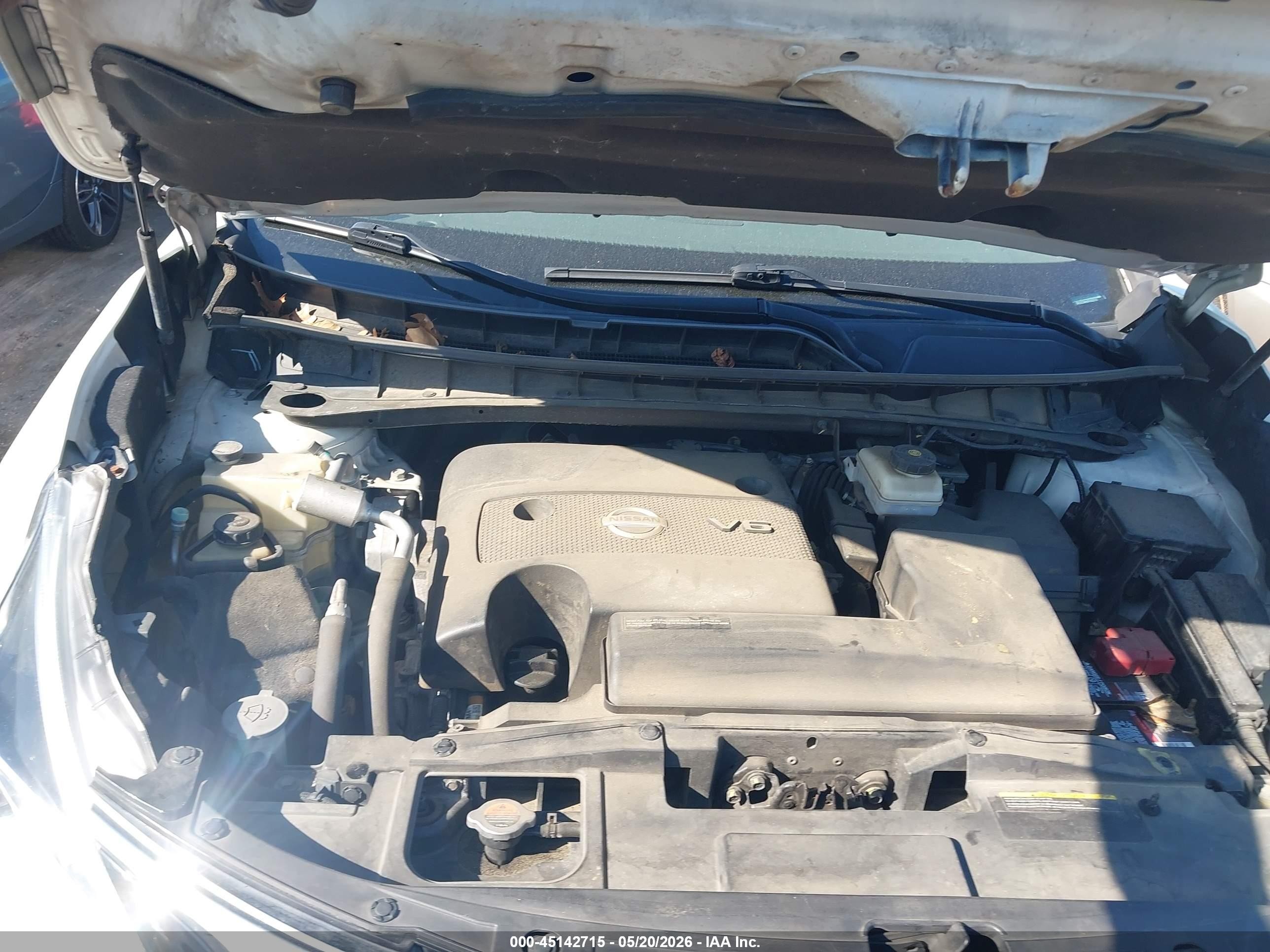 2015 Nissan Murano Sl White vin: 5N1AZ2MH0FN250710
