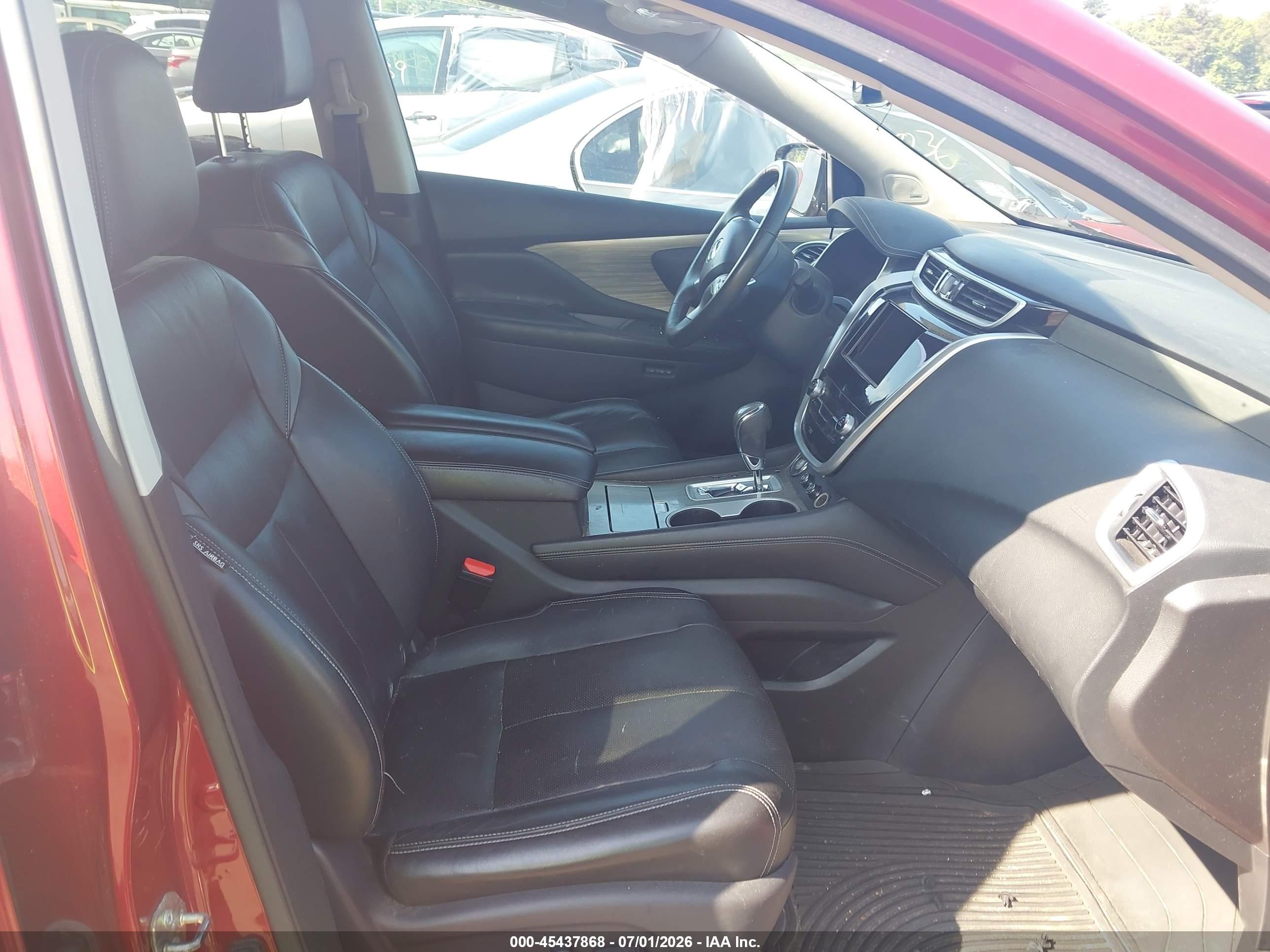 2015 Nissan Murano Platinum Red vin: 5N1AZ2MH0FN257821