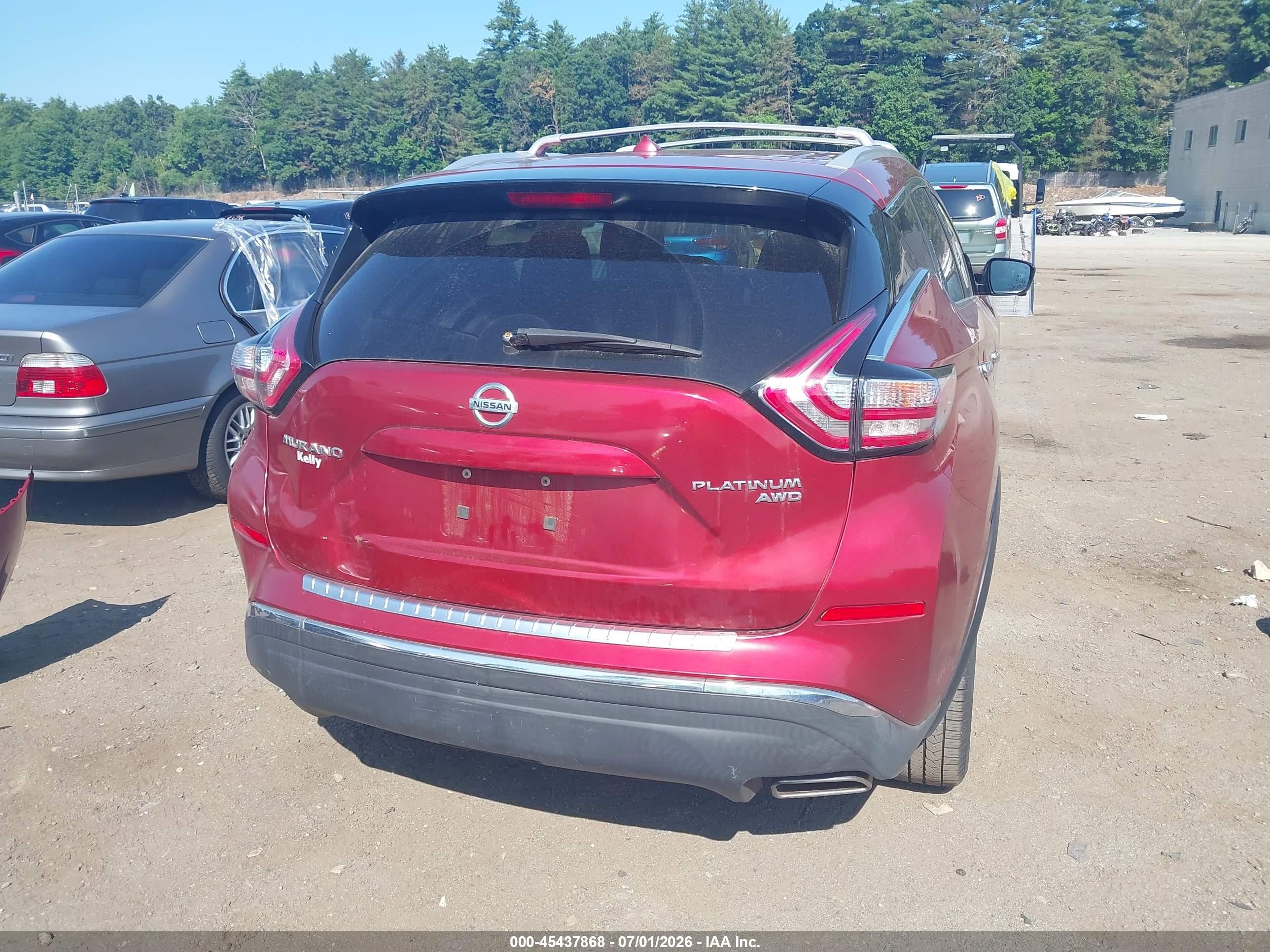 2015 Nissan Murano Platinum Red vin: 5N1AZ2MH0FN257821