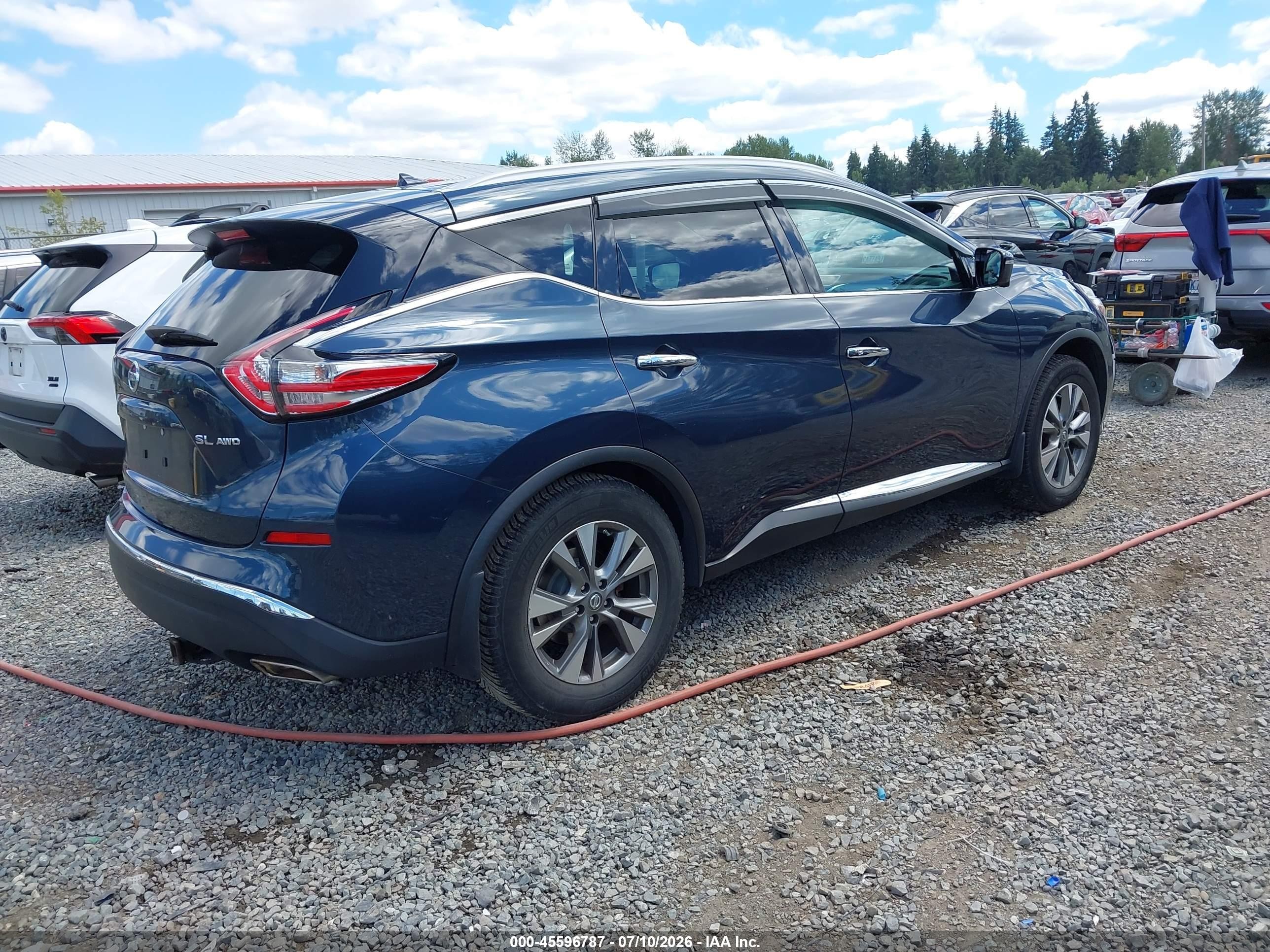 2015 Nissan Murano Platinum/s/sl/sv Dark Blue vin: 5N1AZ2MH0FN259990
