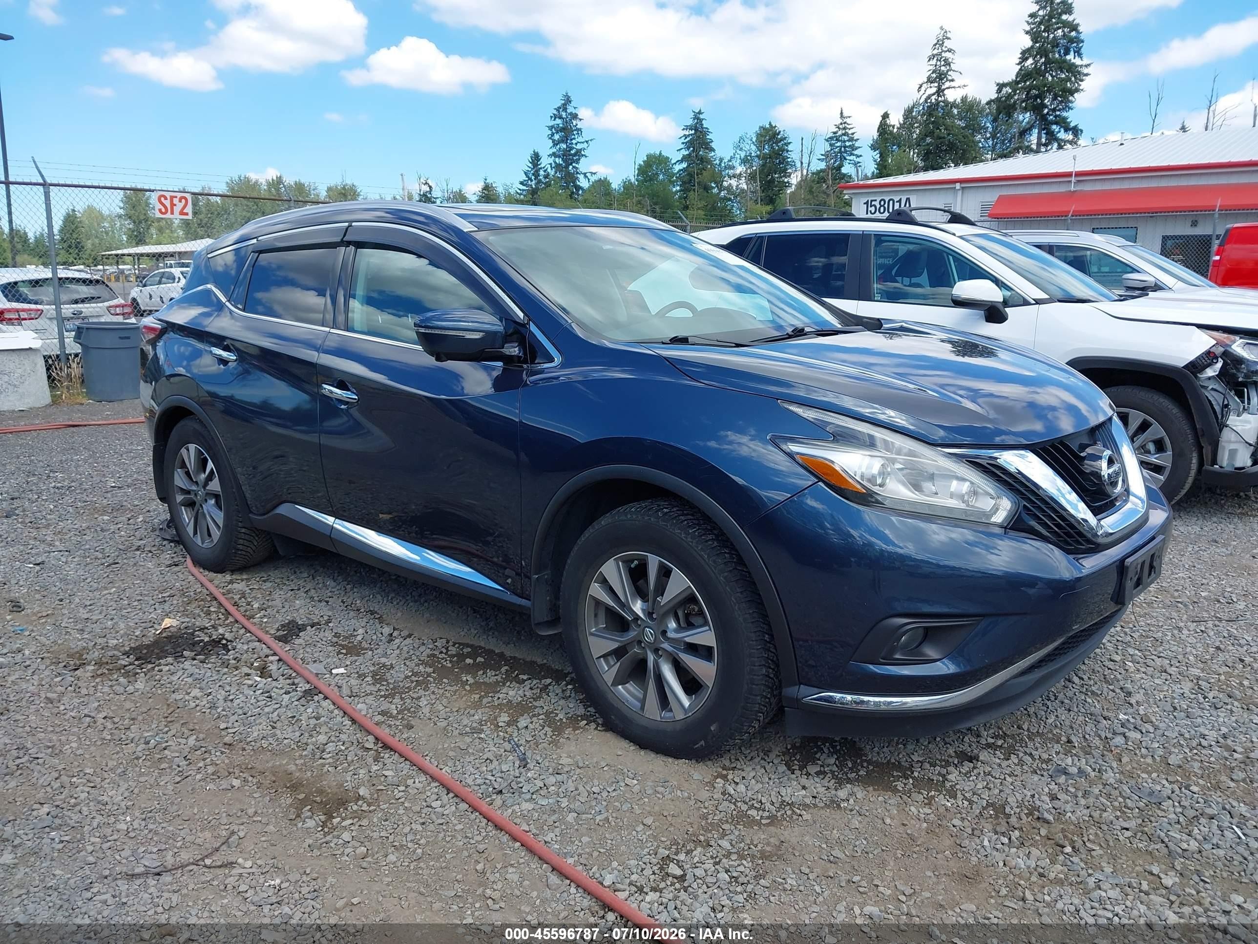 2015 Nissan Murano Platinum/s/sl/sv Dark Blue vin: 5N1AZ2MH0FN259990