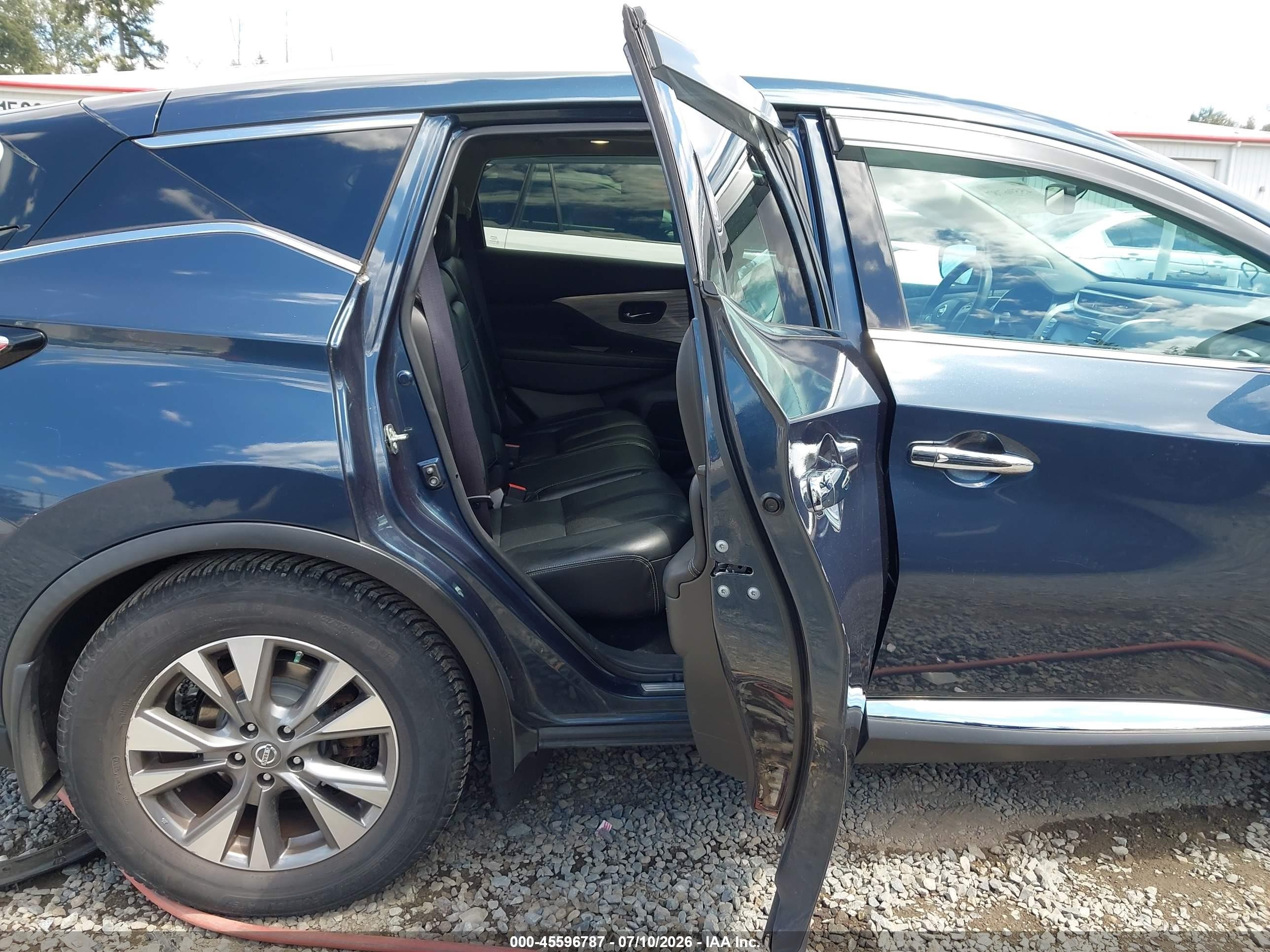 2015 Nissan Murano Platinum/s/sl/sv Dark Blue vin: 5N1AZ2MH0FN259990