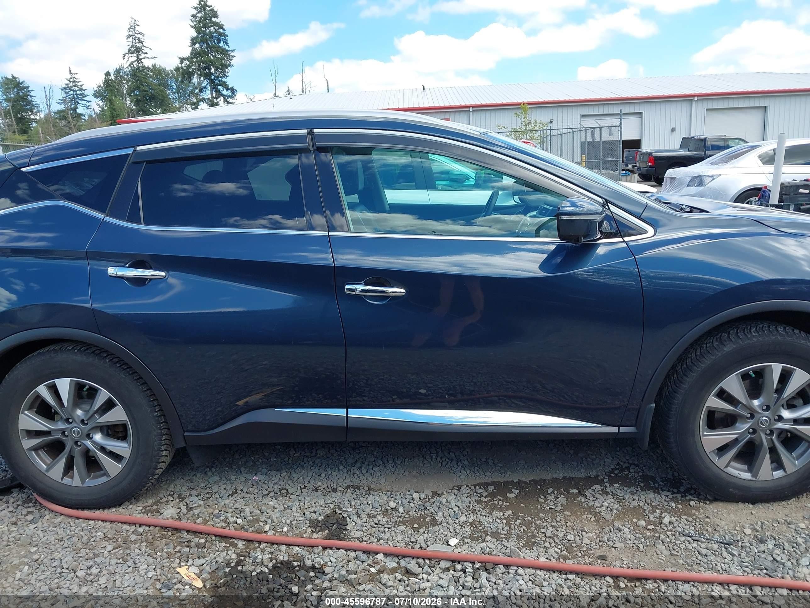 2015 Nissan Murano Platinum/s/sl/sv Dark Blue vin: 5N1AZ2MH0FN259990