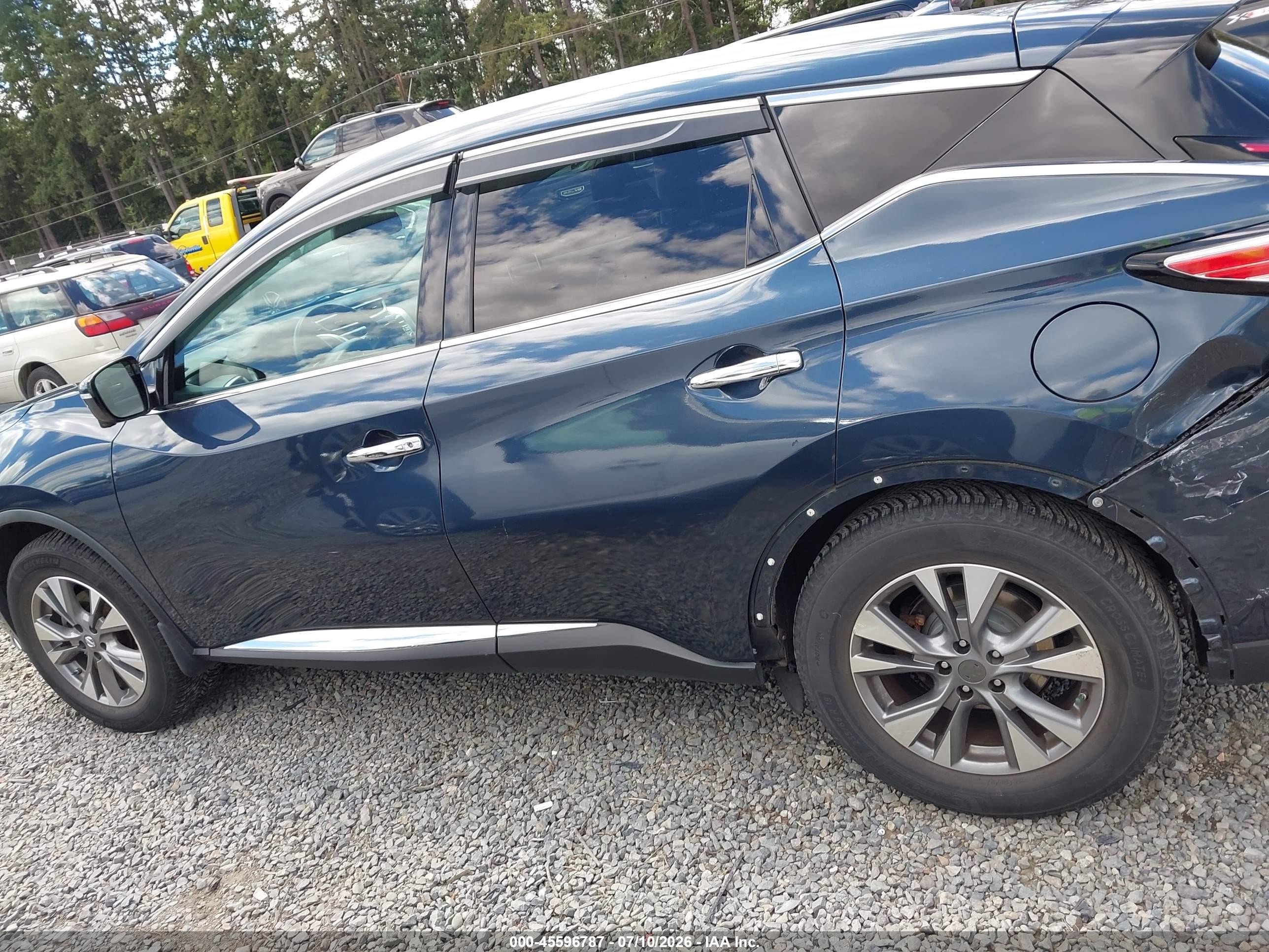2015 Nissan Murano Platinum/s/sl/sv Dark Blue vin: 5N1AZ2MH0FN259990