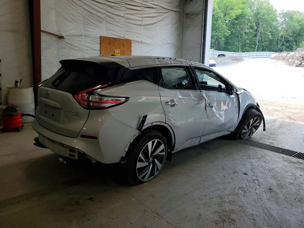 2015 Nissan Murano Platinum Silver vin: 5N1AZ2MH0FN264025