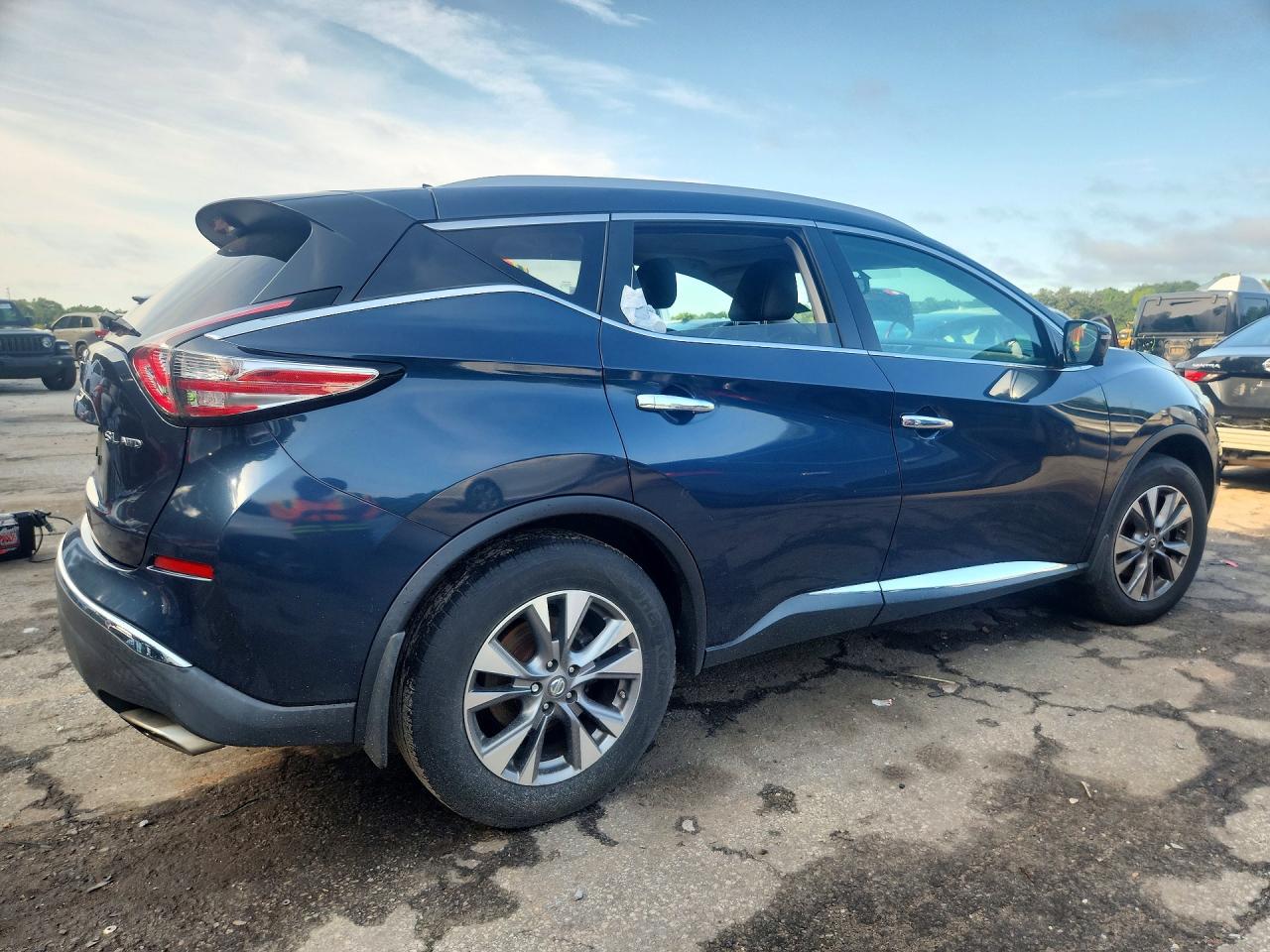 2015 Nissan Murano Sl Blue vin: 5N1AZ2MH0FN277602