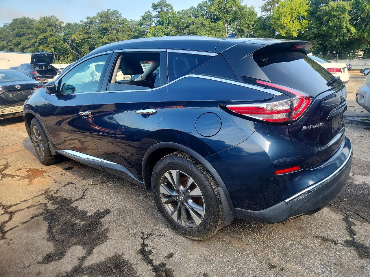 2015 Nissan Murano Sl Blue vin: 5N1AZ2MH0FN277602