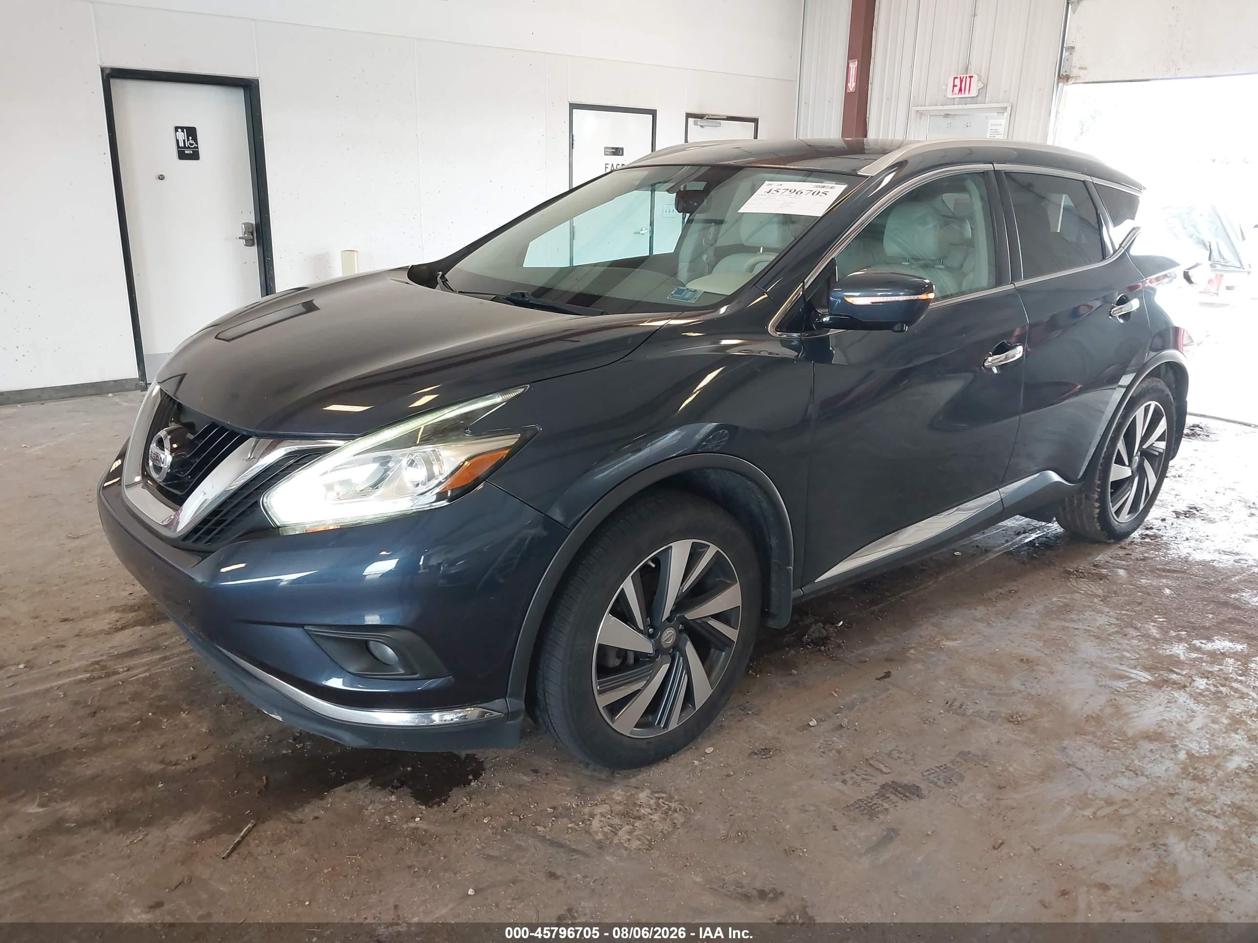 2015 Nissan Murano Platinum Blue vin: 5N1AZ2MH0FN278992