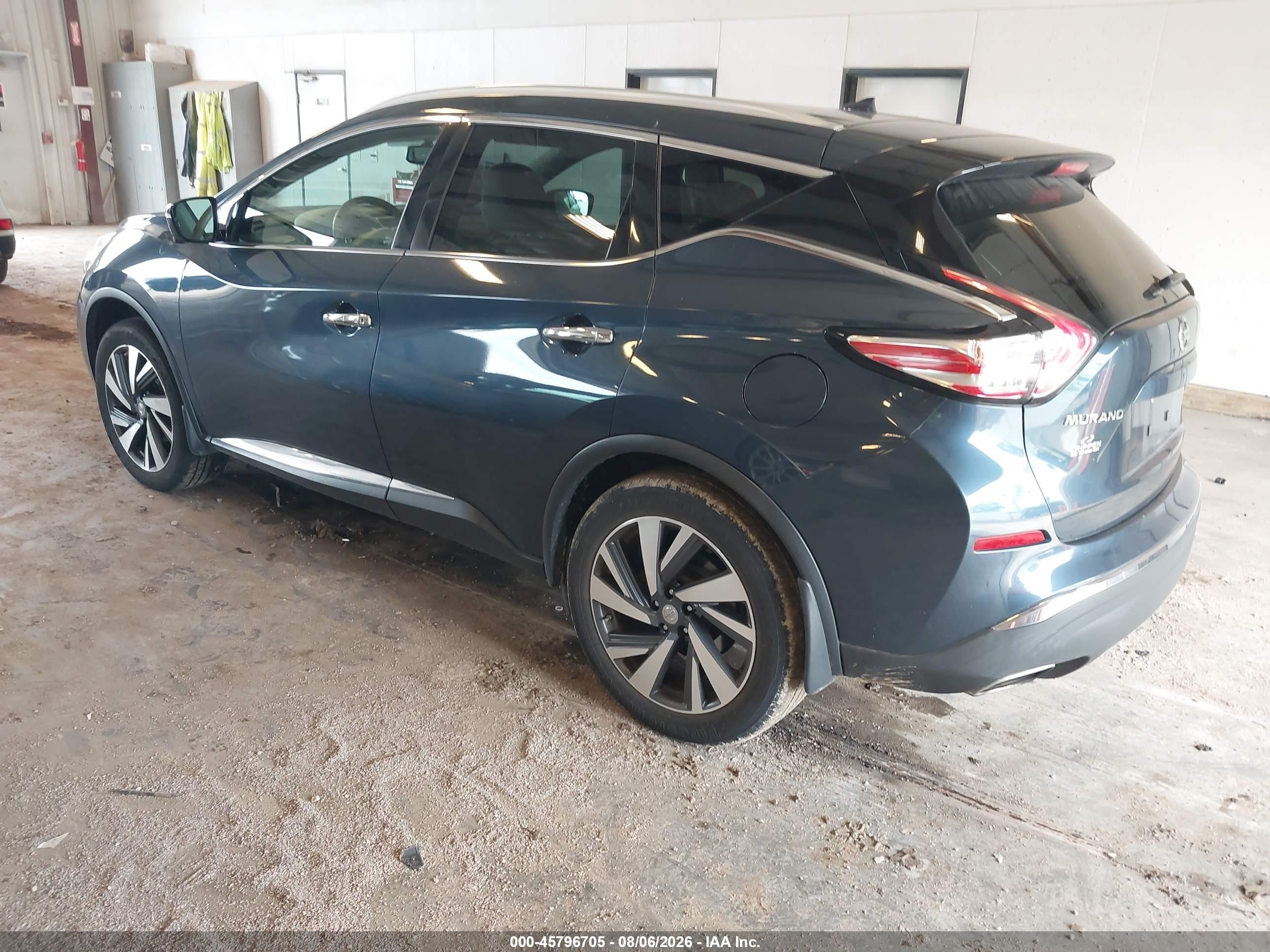 2015 Nissan Murano Platinum Blue vin: 5N1AZ2MH0FN278992