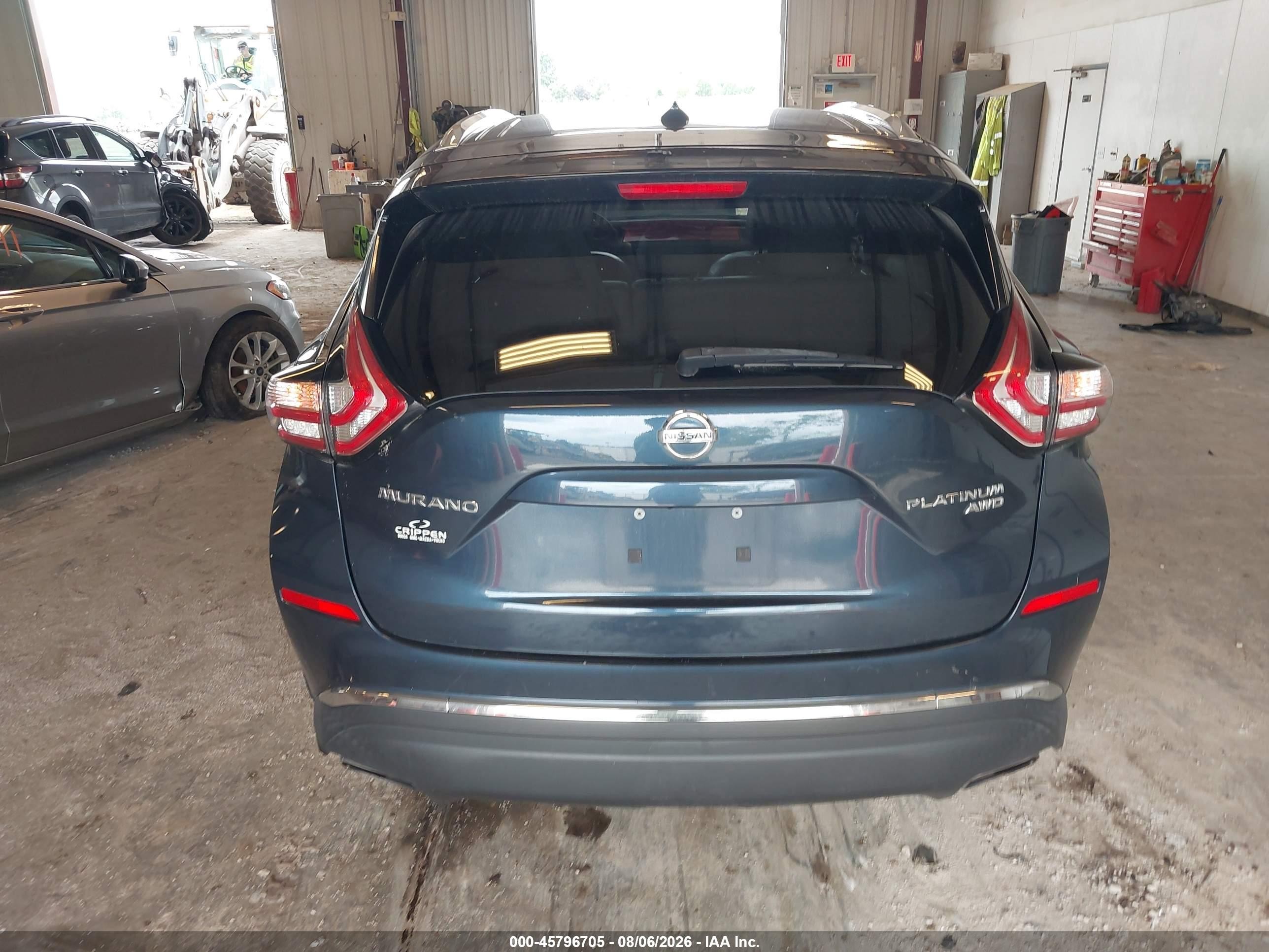 2015 Nissan Murano Platinum Blue vin: 5N1AZ2MH0FN278992