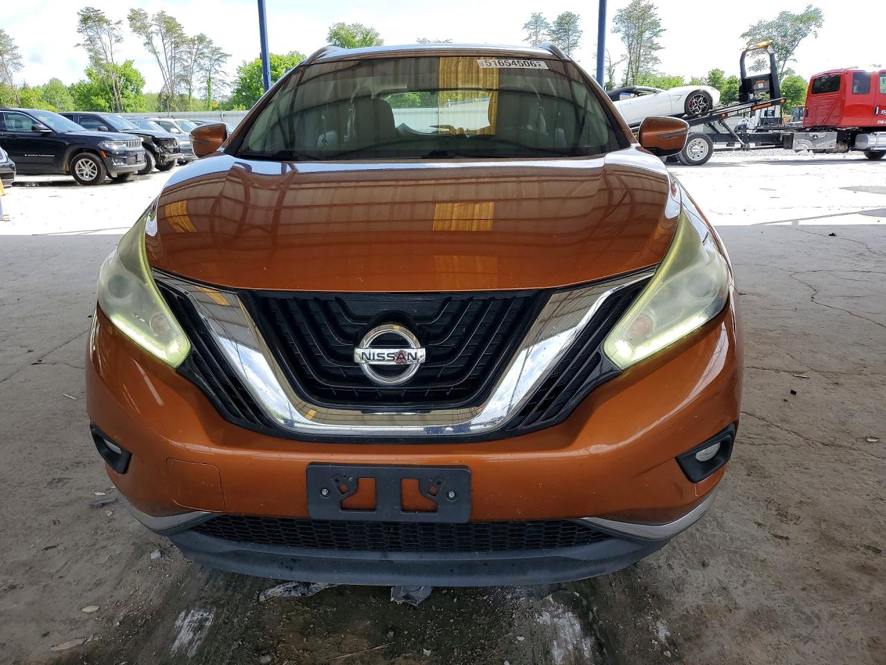 2015 Nissan Murano Sv Orange vin: 5N1AZ2MH0FN285554