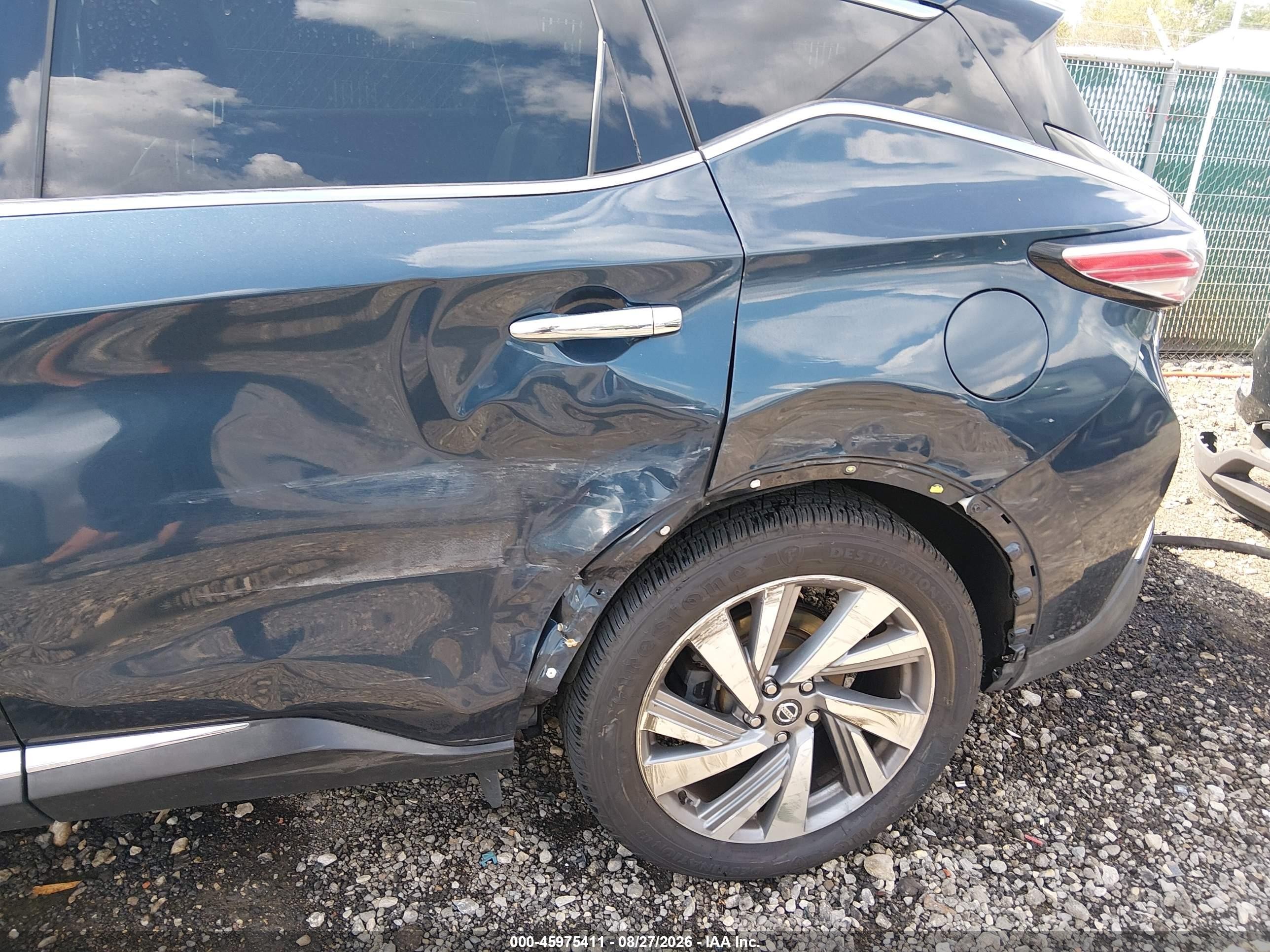 2017 Nissan Murano Sl Blue vin: 5N1AZ2MH0HN173680