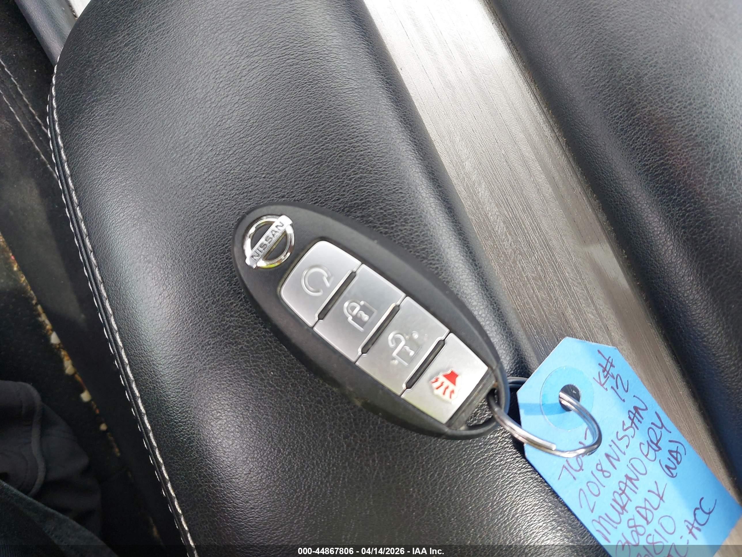 2018 Nissan Murano Sv Серый vin: 5N1AZ2MH0JN131810