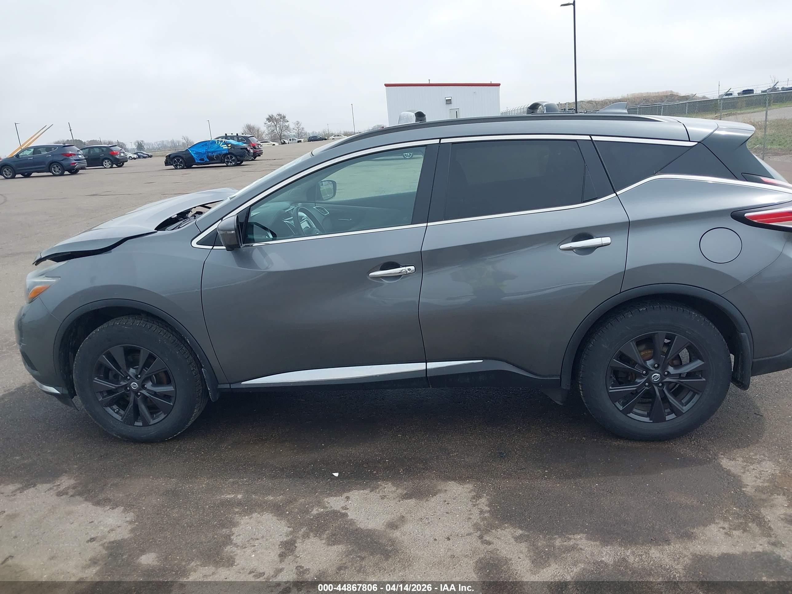 2018 Nissan Murano Sv Серый vin: 5N1AZ2MH0JN131810