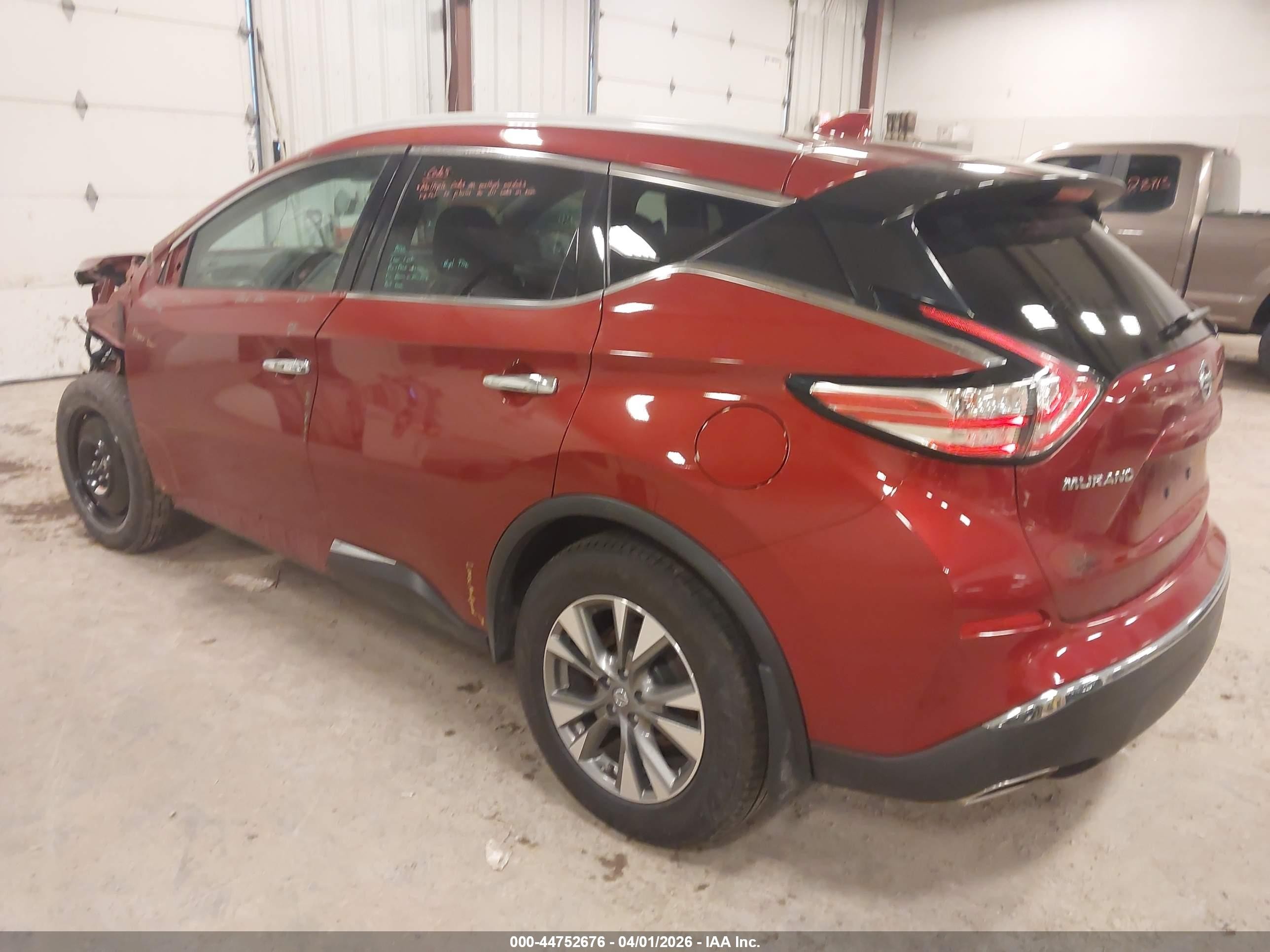 2018 Nissan Murano Platinum/s/sl/sv Красный vin: 5N1AZ2MH0JN167125
