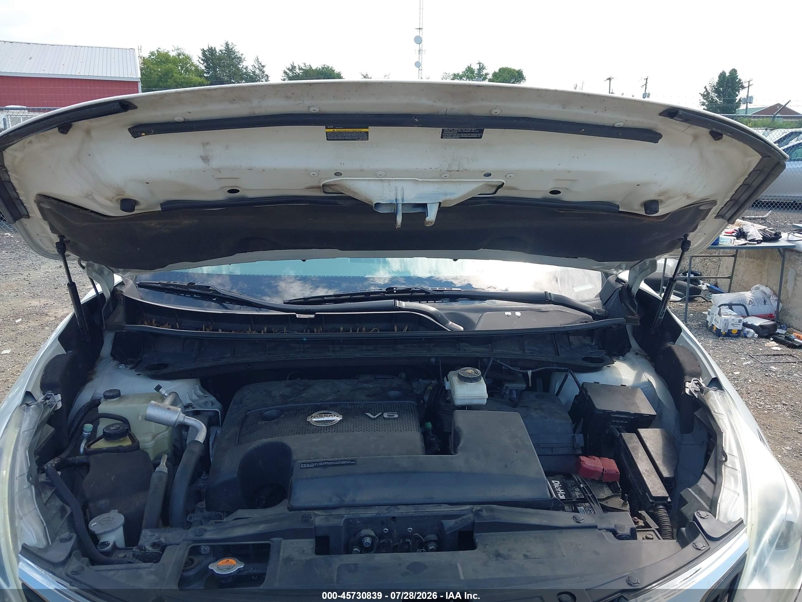 2015 Nissan Murano S White vin: 5N1AZ2MH1FN204478