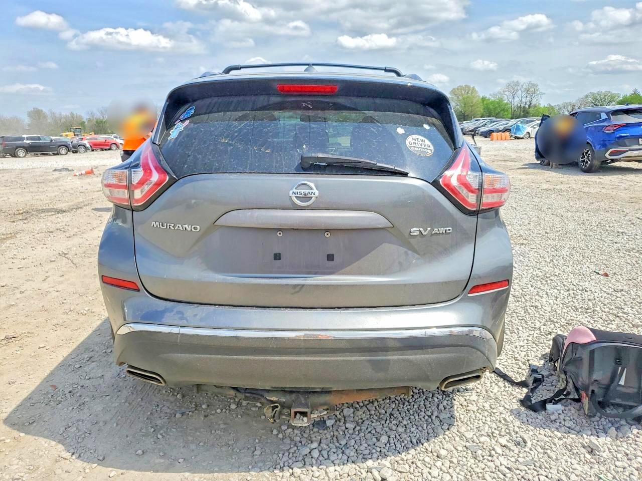 2015 Nissan Murano Sv Gray vin: 5N1AZ2MH1FN214072