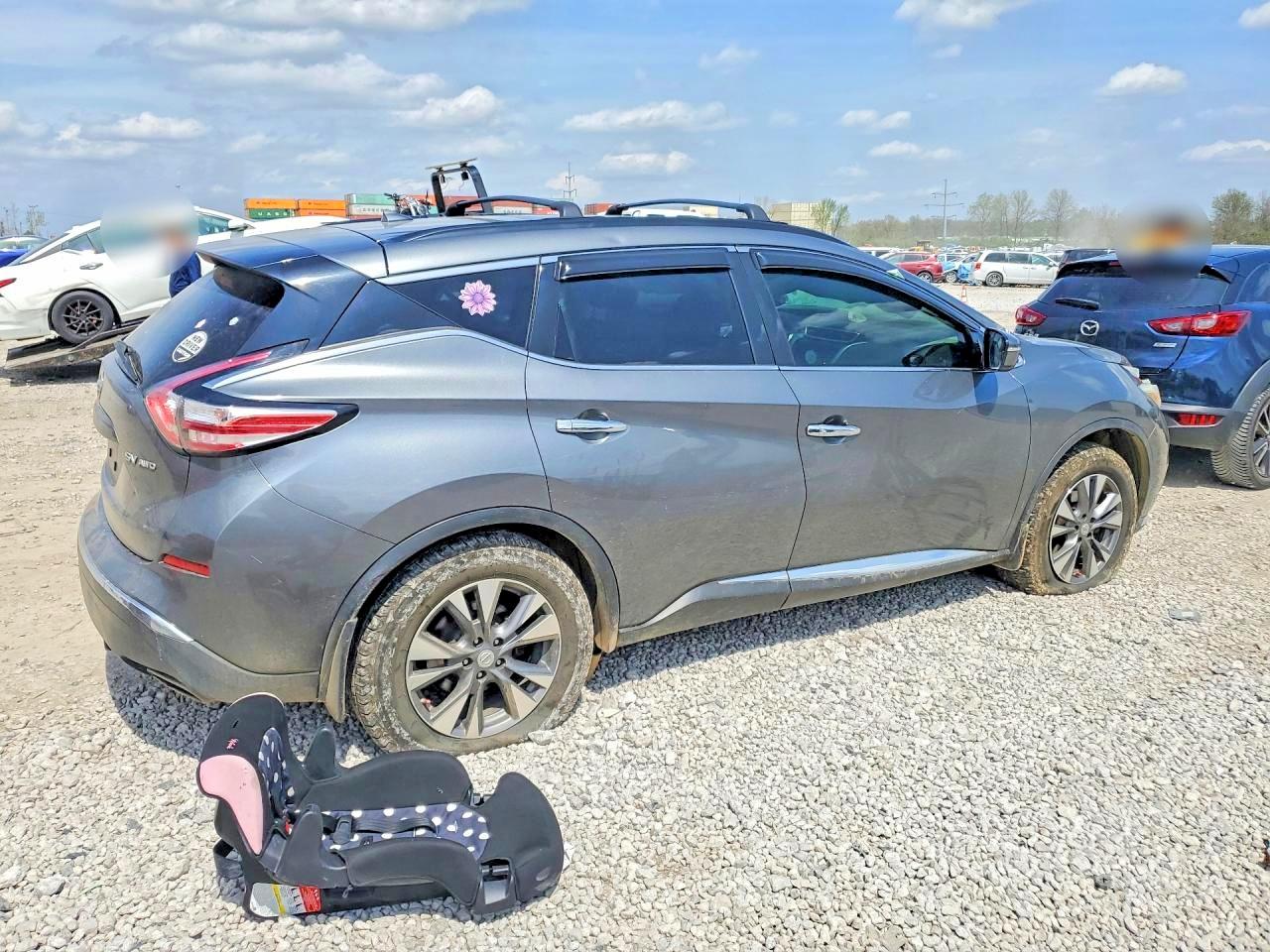 2015 Nissan Murano Sv Gray vin: 5N1AZ2MH1FN214072